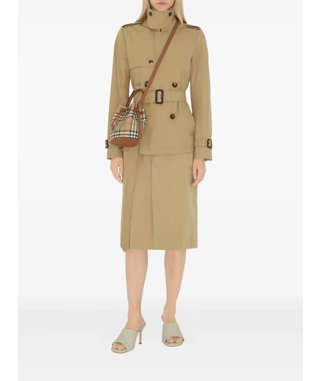 BURBERRY Бежевая сумка с короткими ручками, фото 4