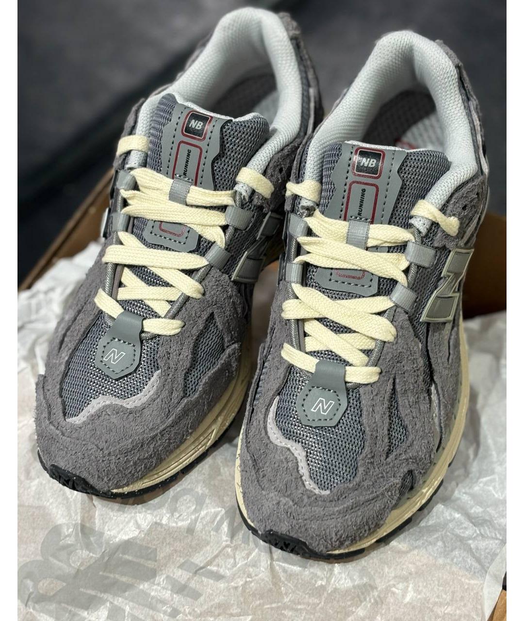 NEW BALANCE Серые низкие кроссовки / кеды, фото 5