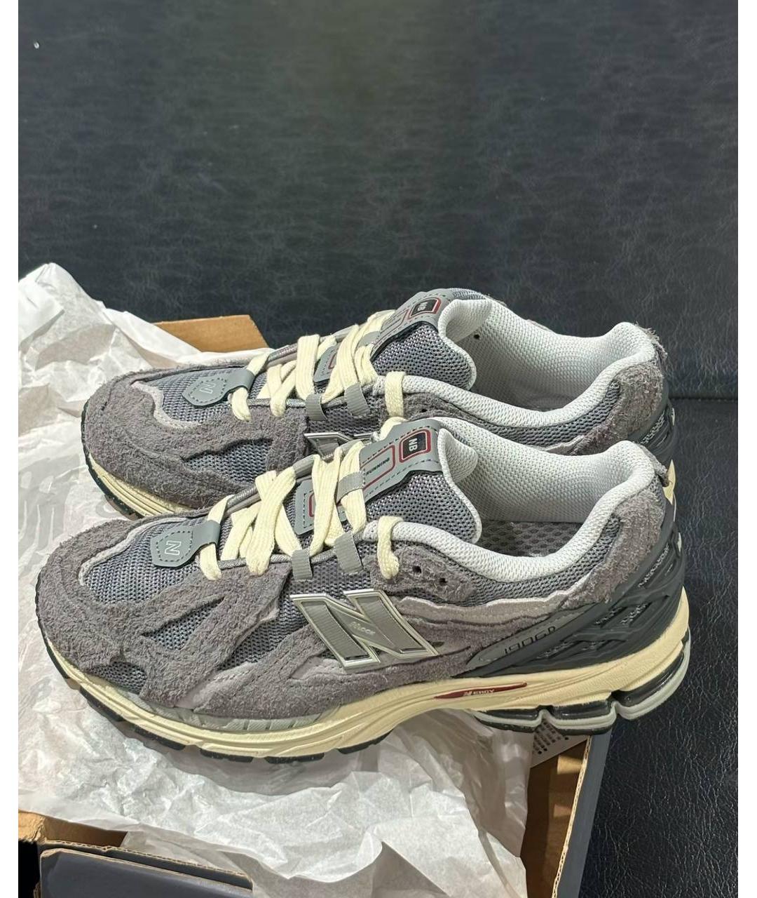 NEW BALANCE Серые низкие кроссовки / кеды, фото 4