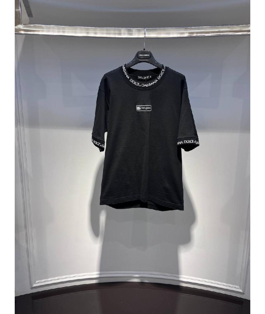DOLCE&GABBANA Черная футболка, фото 2