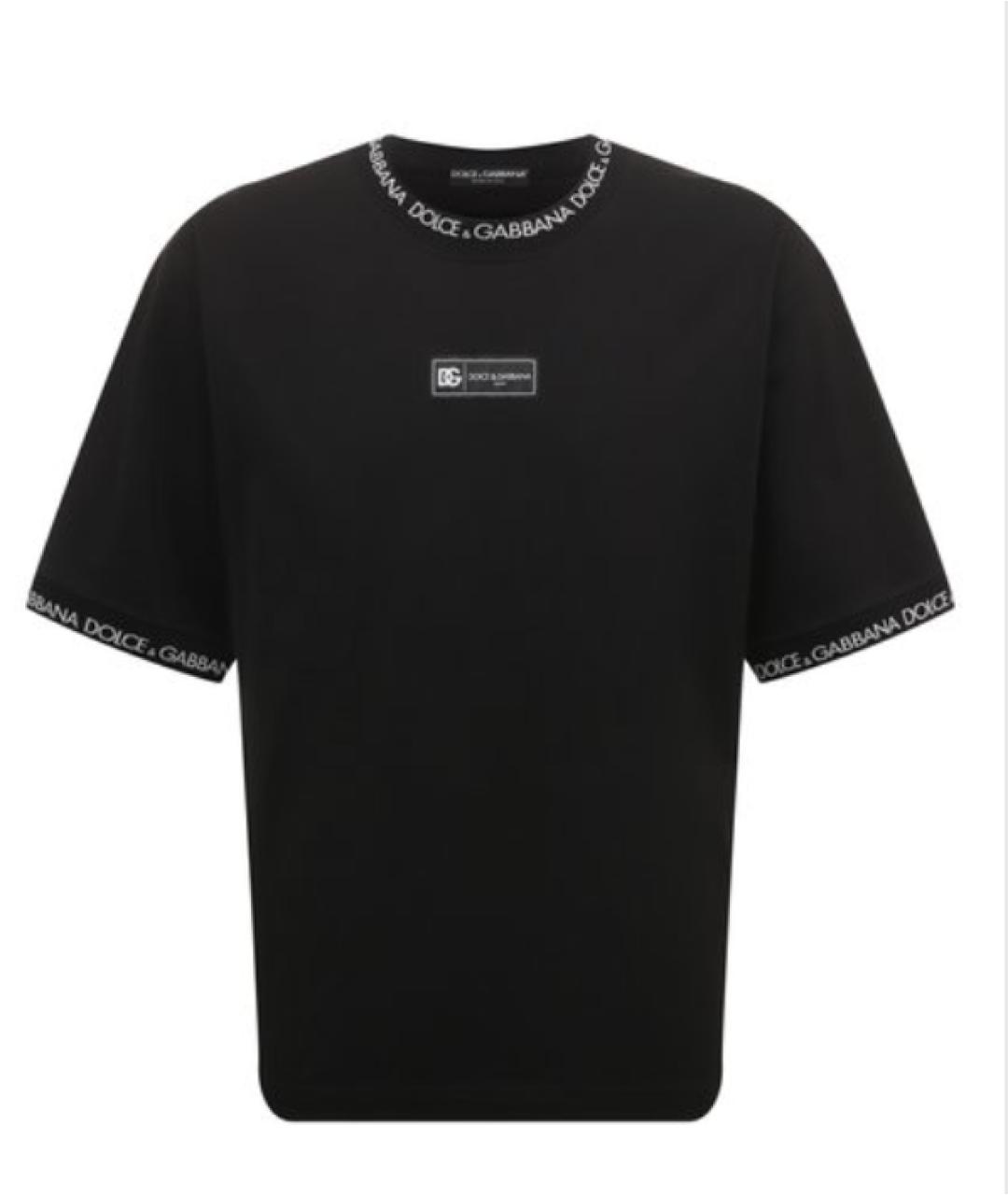DOLCE&GABBANA Черная футболка, фото 4