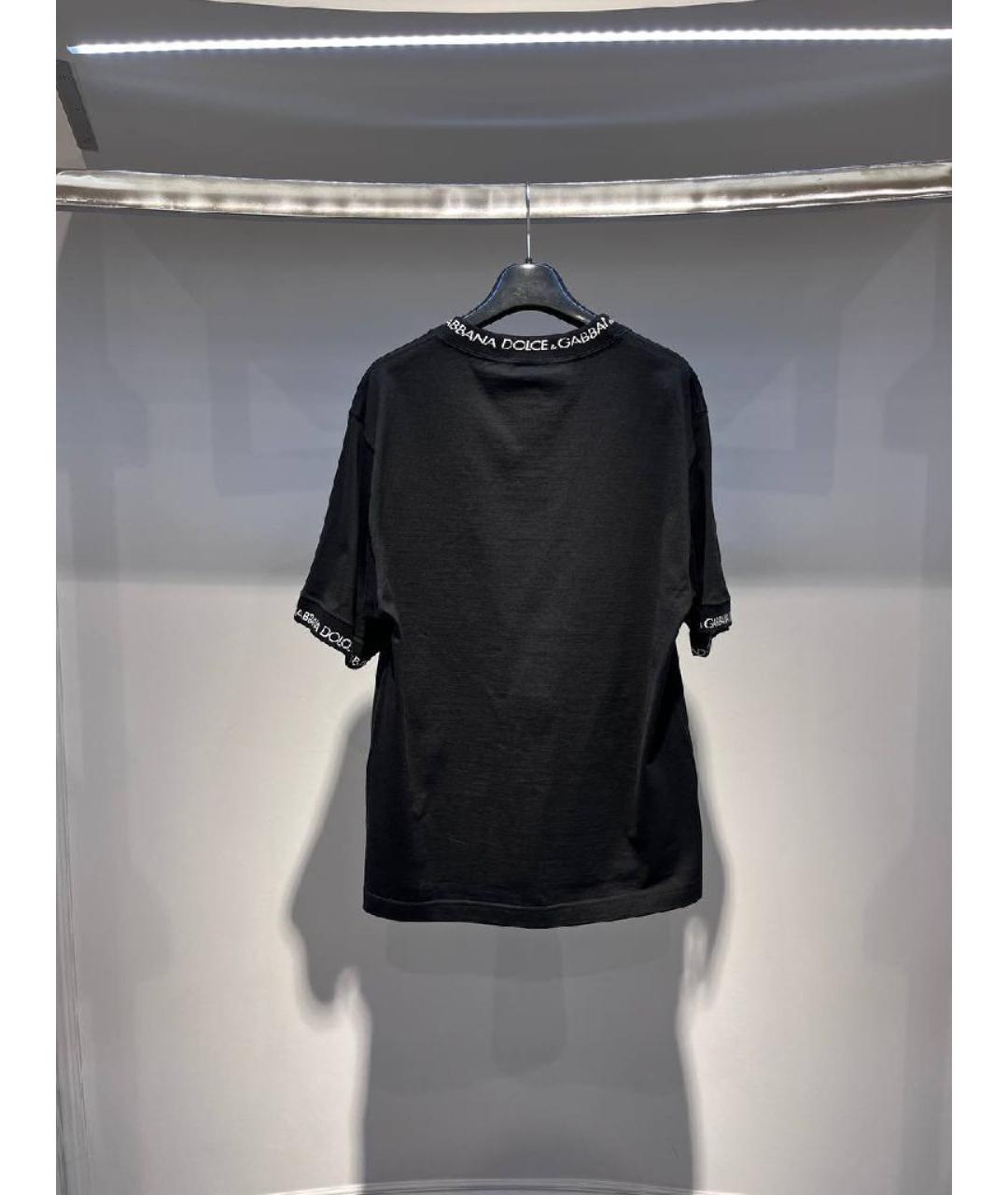 DOLCE&GABBANA Черная футболка, фото 3
