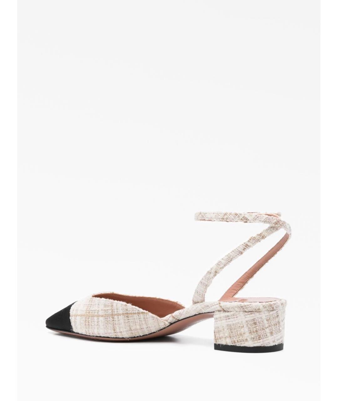 AQUAZZURA Бежевые кожаные туфли, фото 4