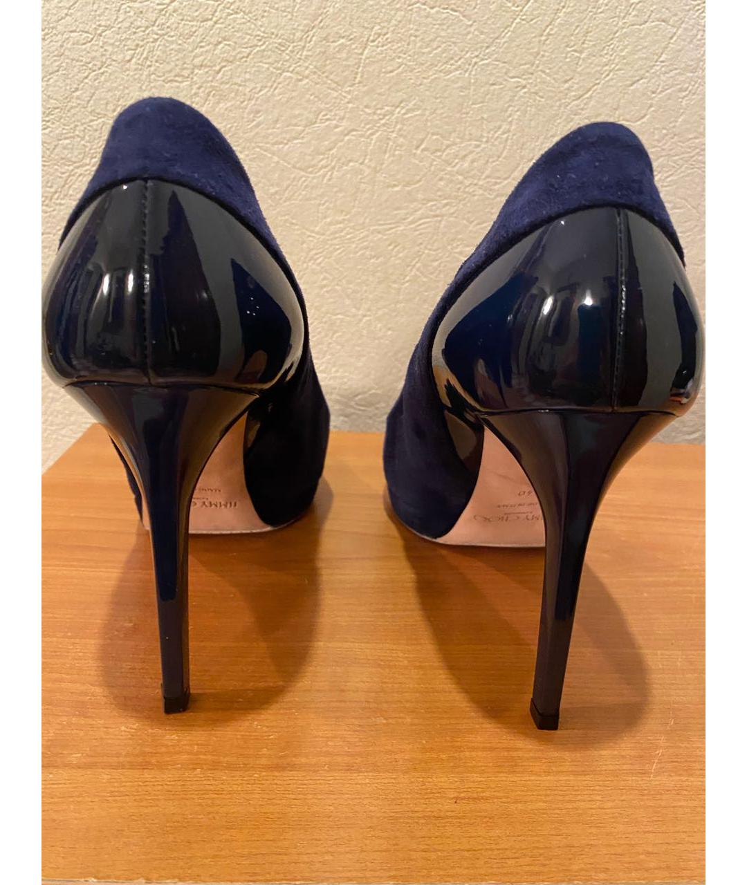 JIMMY CHOO Синие замшевые туфли, фото 4