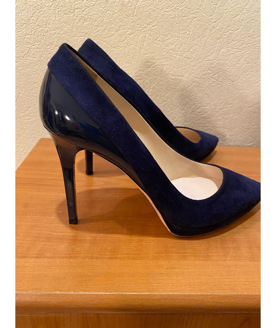 JIMMY CHOO Синие замшевые туфли, фото 6