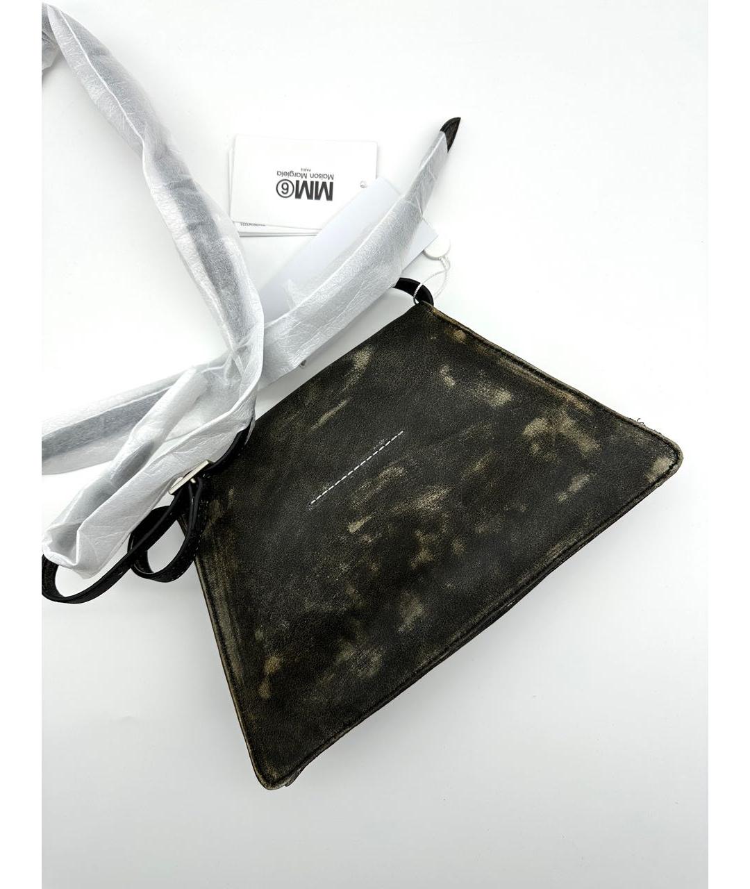 MM6 MAISON MARGIELA Красная кожаная сумка через плечо, фото 3