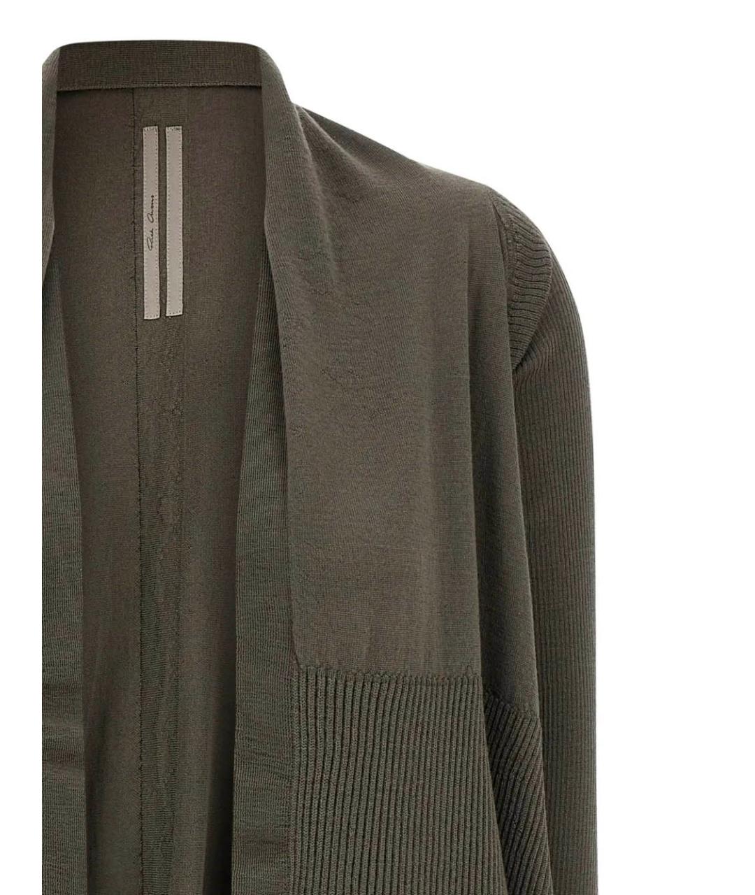 RICK OWENS Зеленый кардиган, фото 4