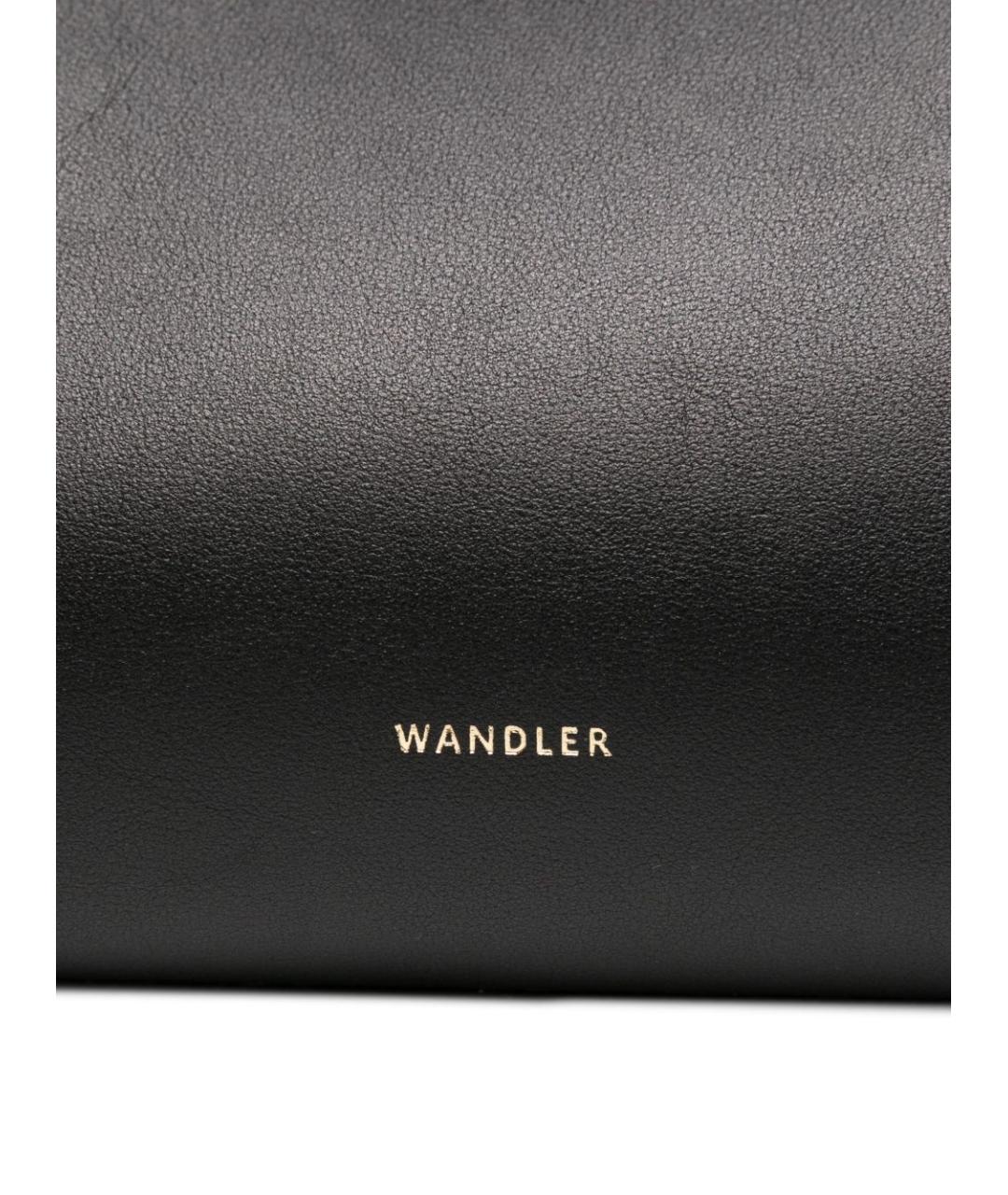 WANDLER Черная кожаная сумка тоут, фото 4