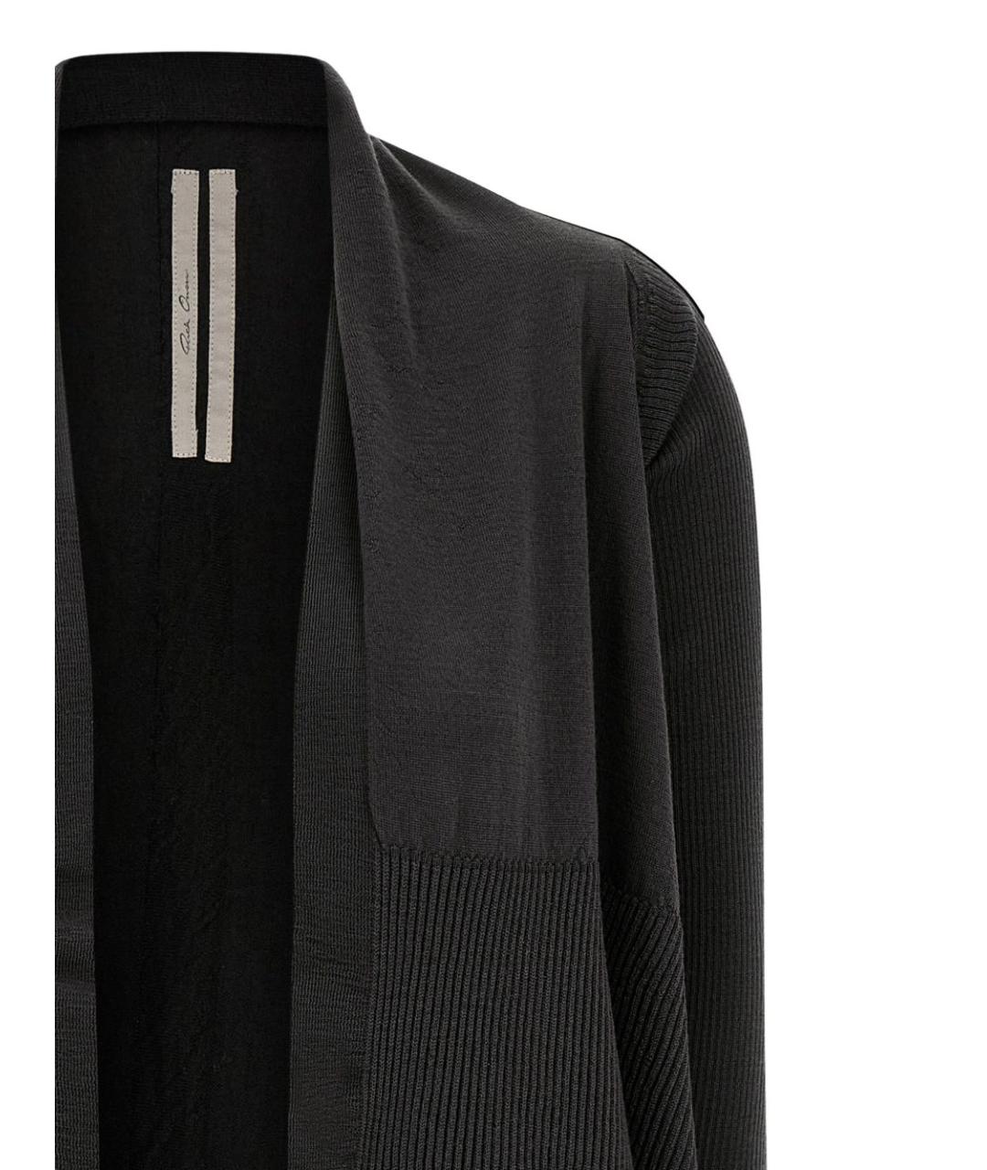RICK OWENS Черный кардиган, фото 4