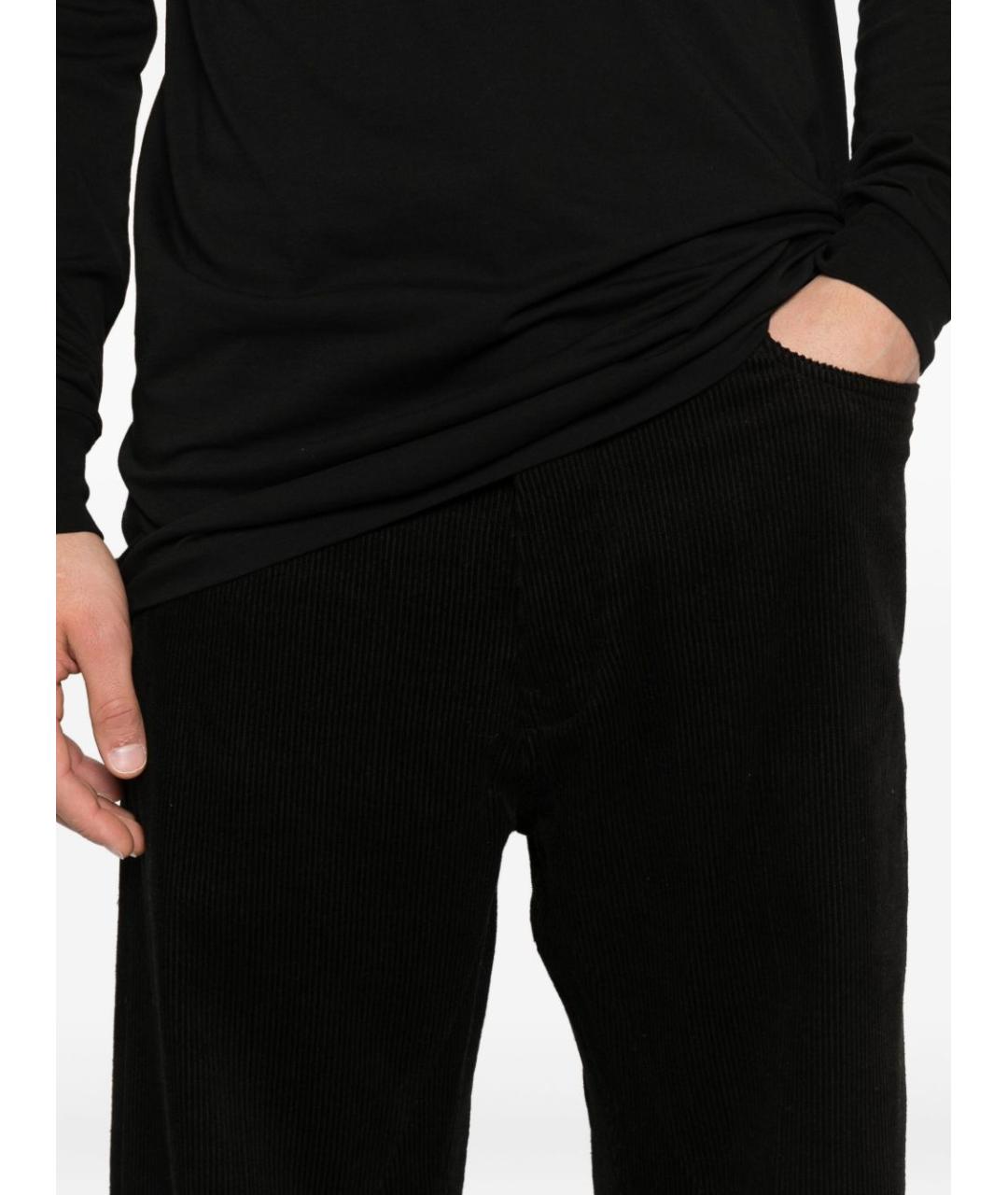 RICK OWENS Черные хлопковые прямые джинсы, фото 5