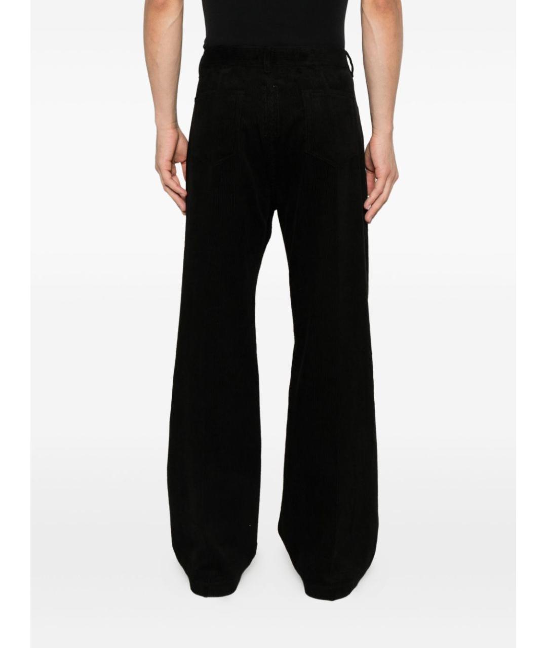 RICK OWENS Черные хлопковые прямые джинсы, фото 4