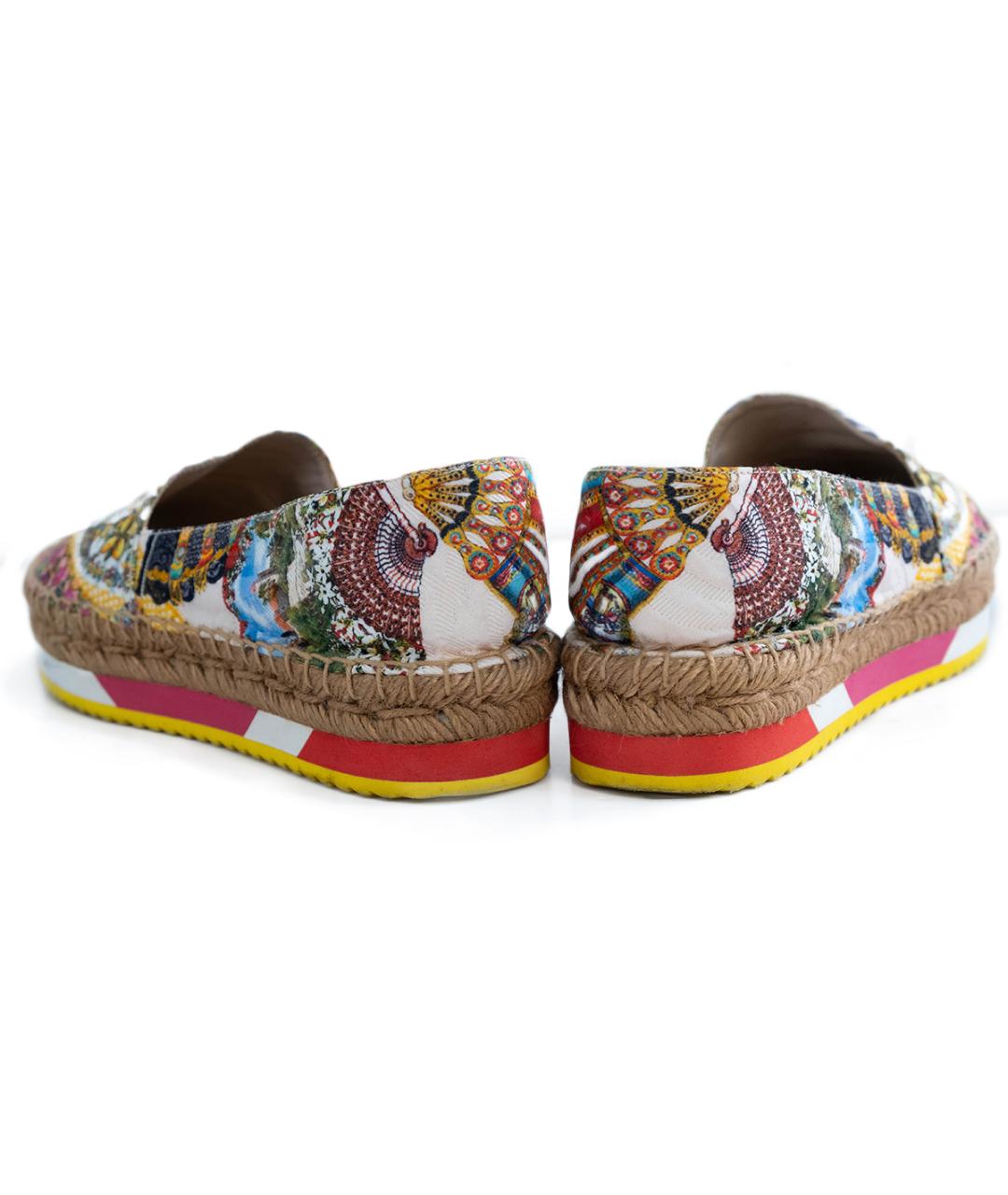 DOLCE&GABBANA Мульти текстильные эспадрильи, фото 5