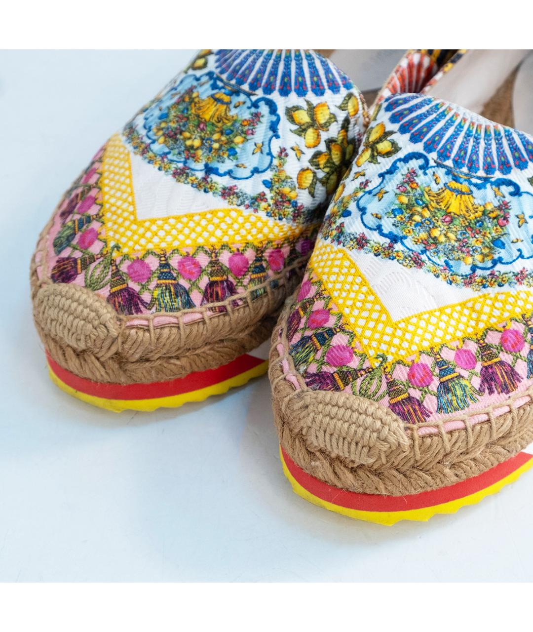 DOLCE&GABBANA Мульти текстильные эспадрильи, фото 3