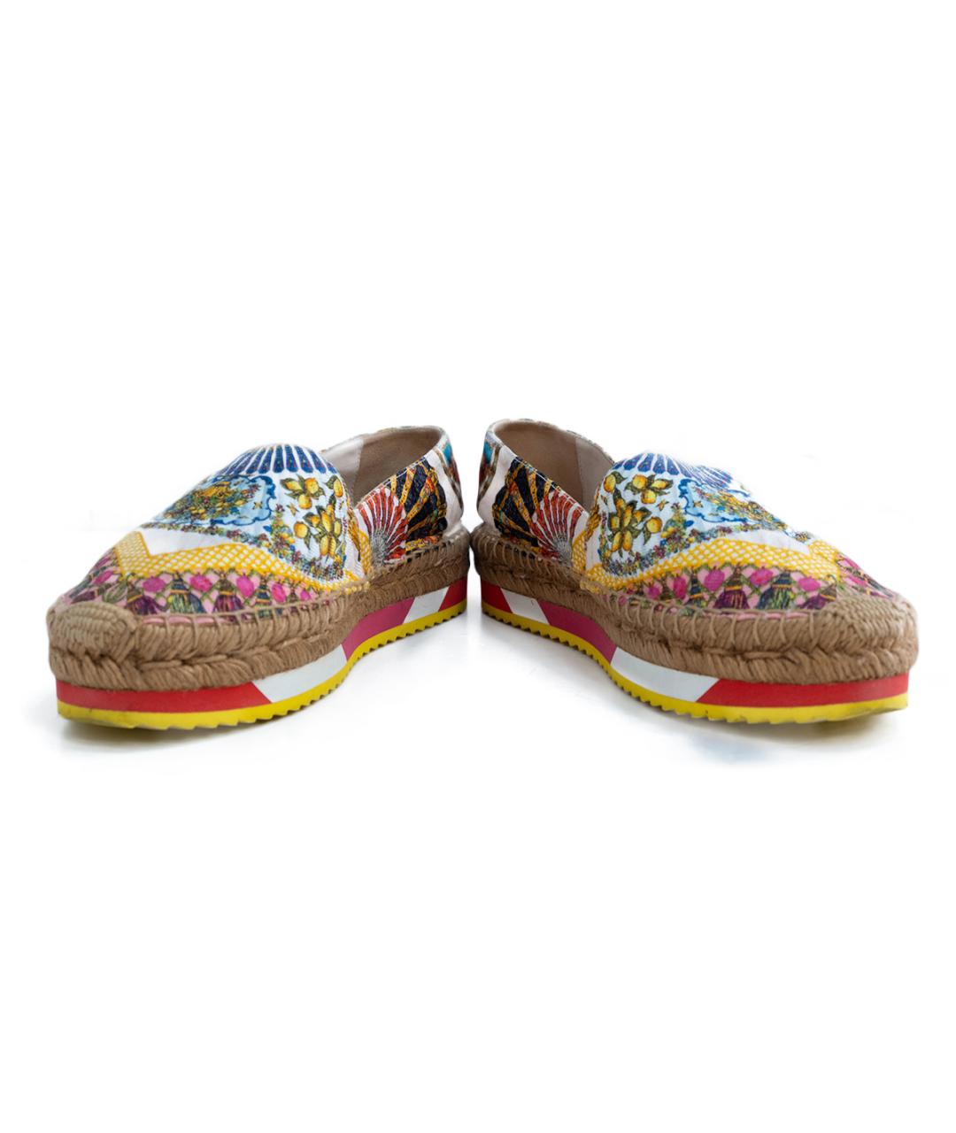 DOLCE&GABBANA Мульти текстильные эспадрильи, фото 4