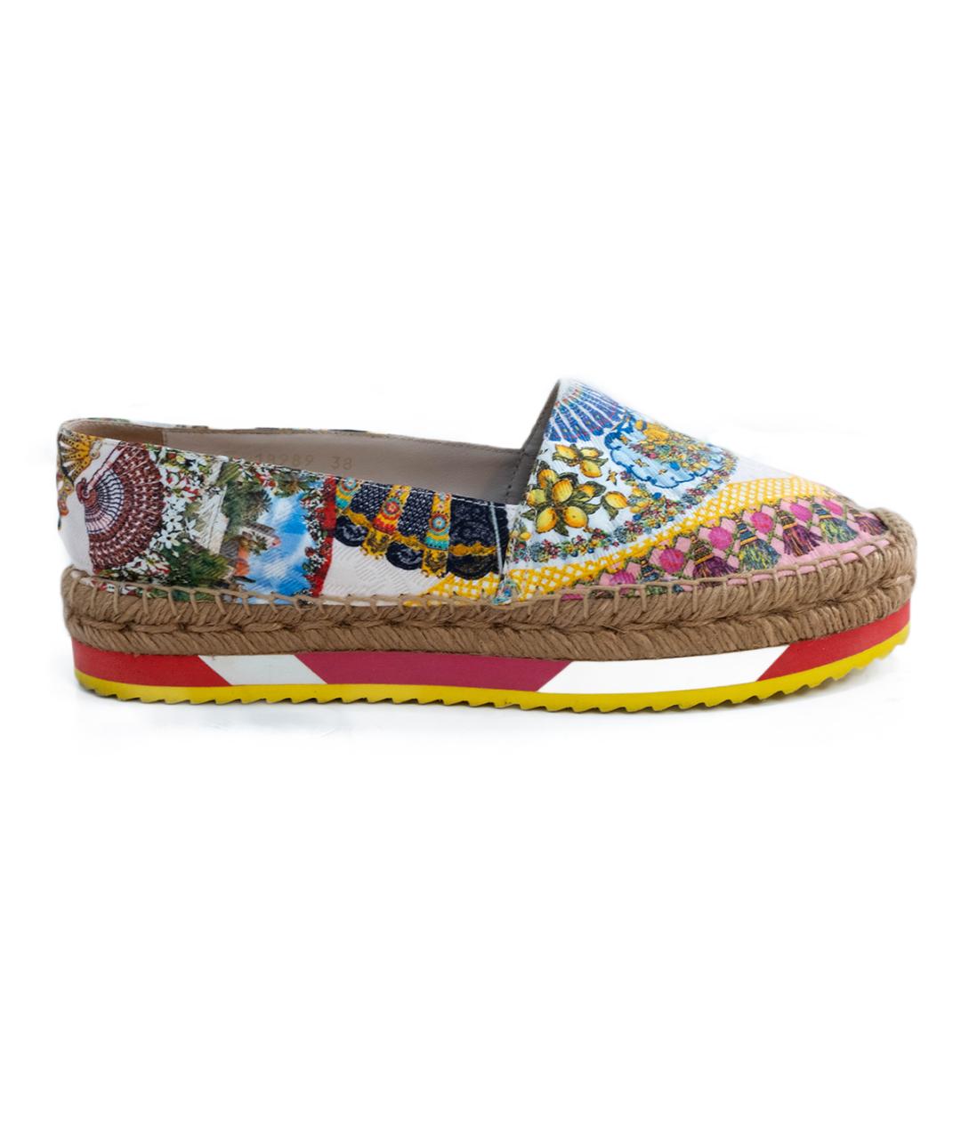 DOLCE&GABBANA Мульти текстильные эспадрильи, фото 6