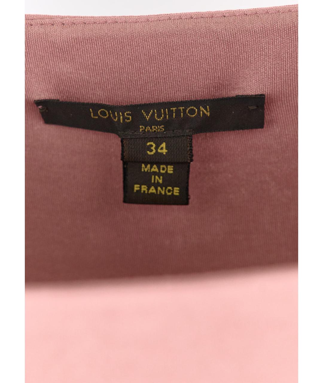 LOUIS VUITTON Розовое вискозное повседневное платье, фото 4