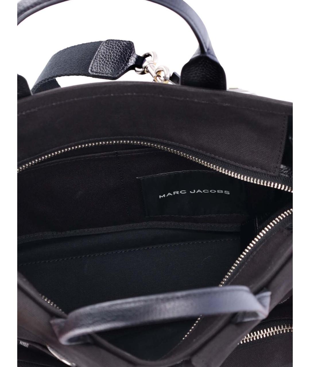 MARC JACOBS Черная хлопковая сумка тоут, фото 3