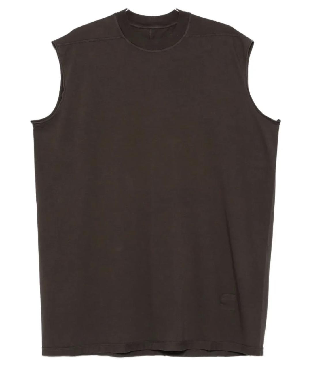 RICK OWENS DRKSHDW Антрацитовая хлопковая майка, фото 1
