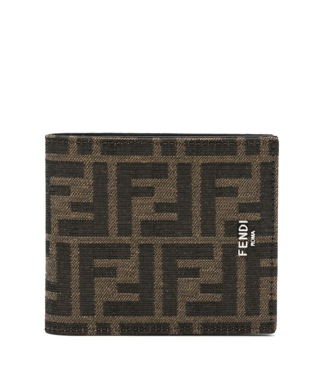 FENDI Коричневый кошелек, фото 1