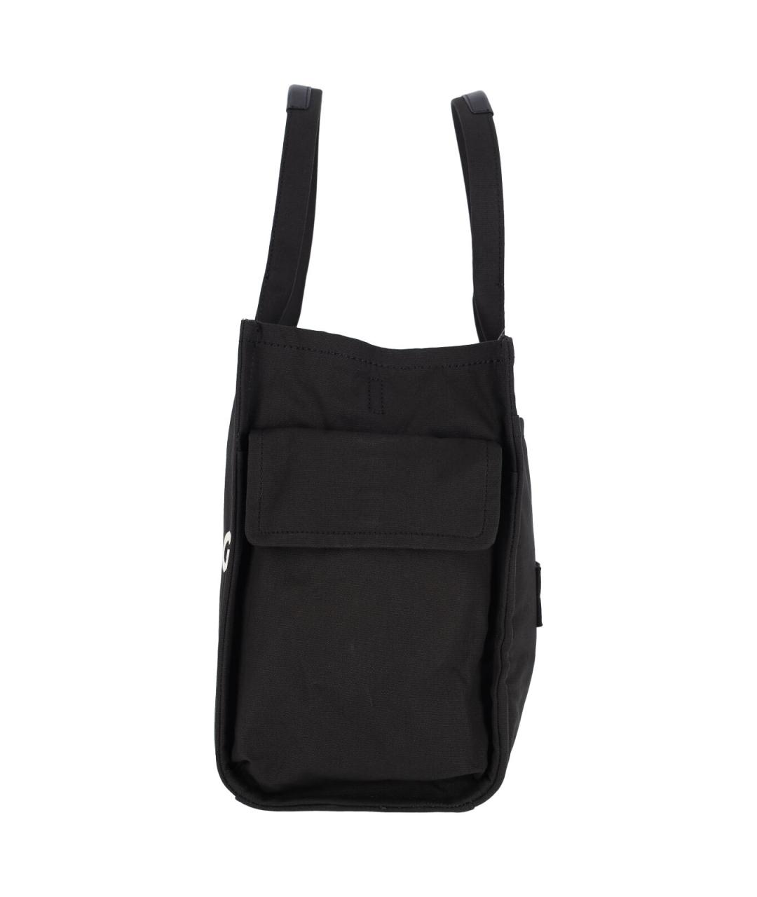 MARC JACOBS Черная хлопковая сумка тоут, фото 5