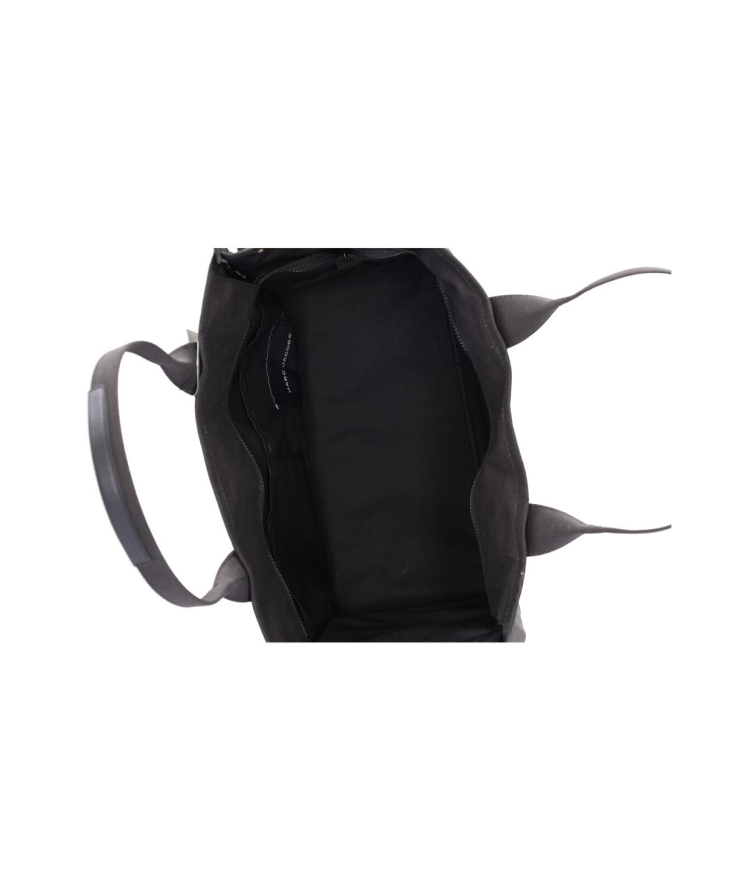 MARC JACOBS Черная хлопковая сумка тоут, фото 4