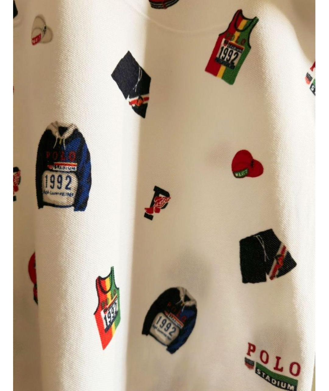 POLO RALPH LAUREN Мульти хлопковое поло с коротким рукавом, фото 4