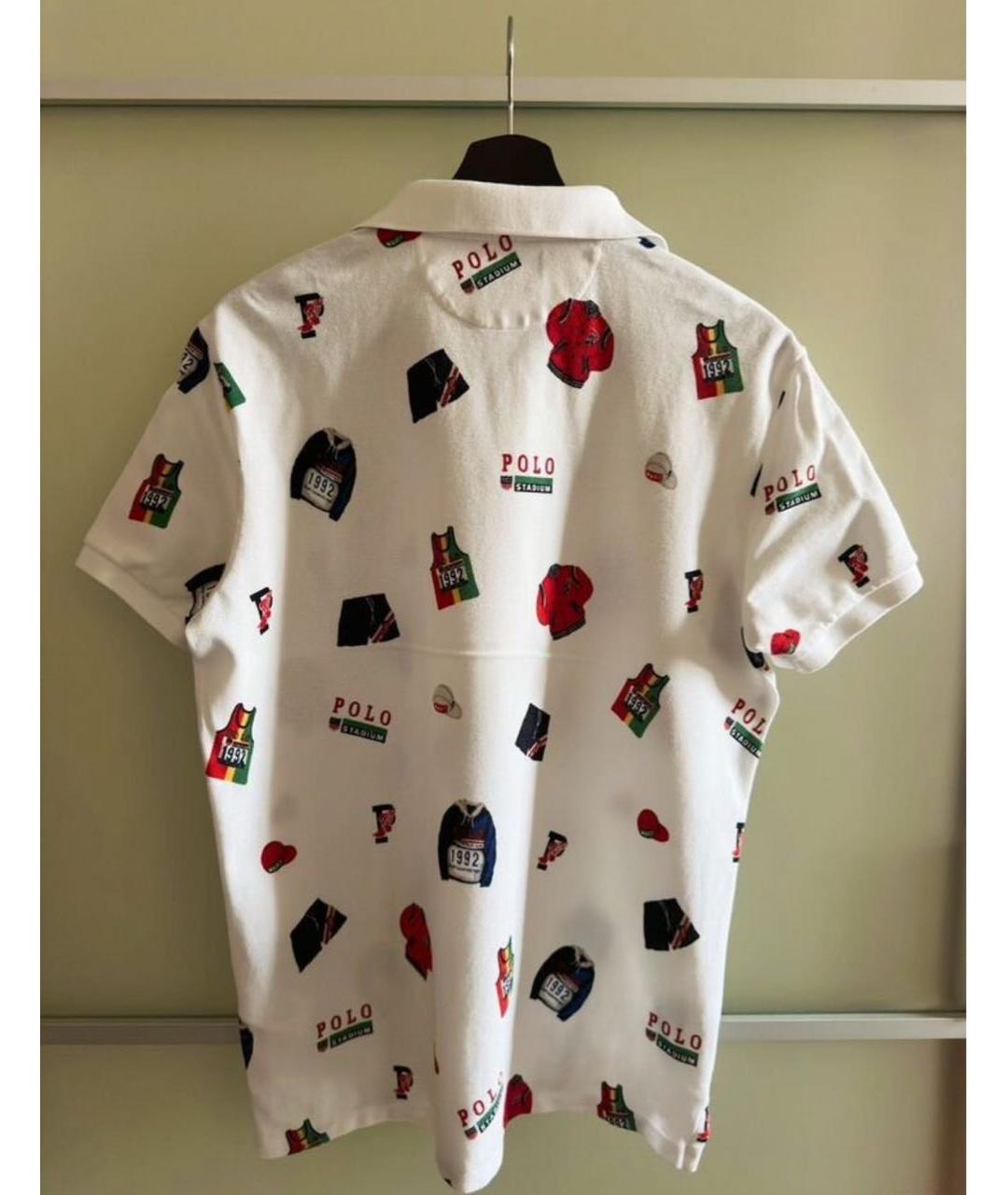POLO RALPH LAUREN Мульти хлопковое поло с коротким рукавом, фото 2
