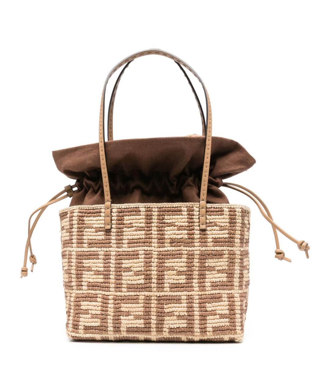 FENDI Бежевая сумка тоут, фото 1