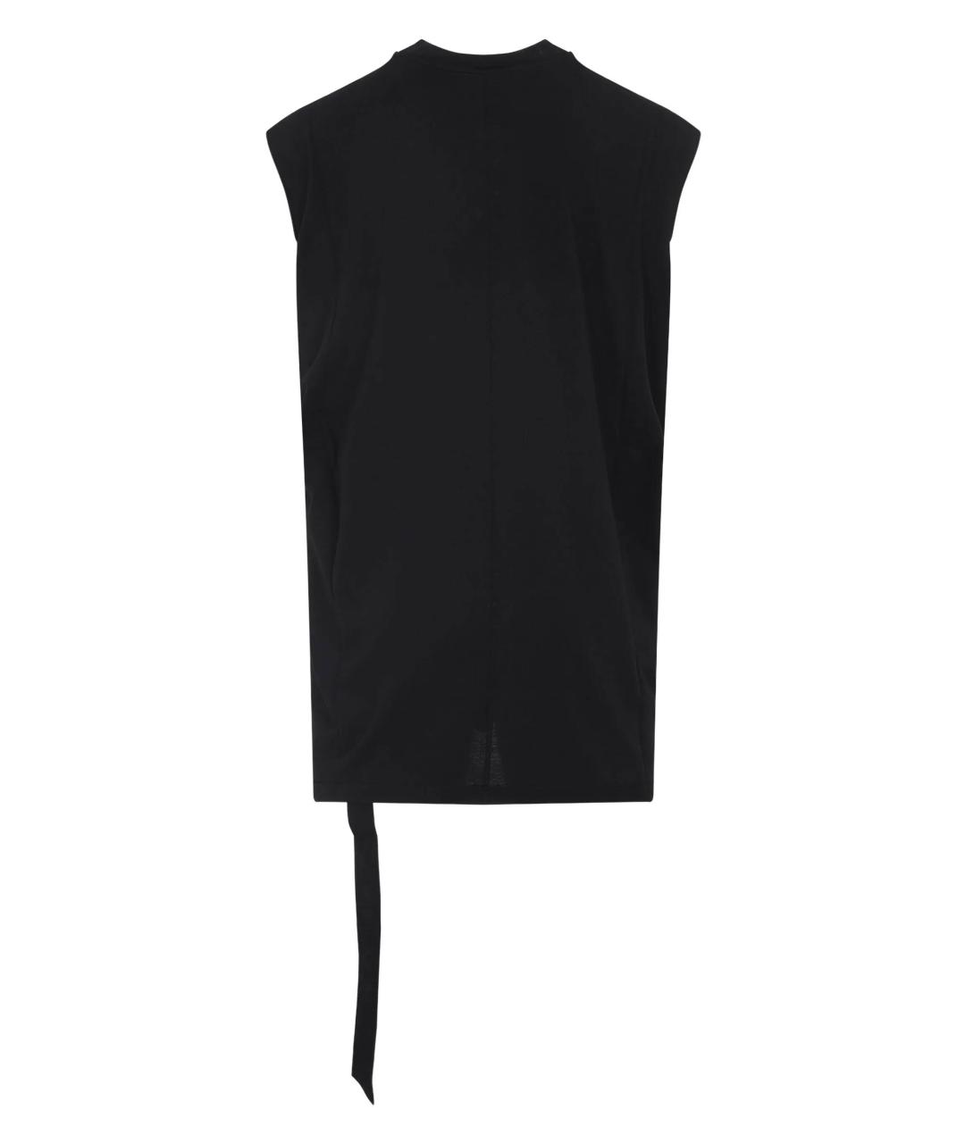 RICK OWENS DRKSHDW Черная хлопковая майка, фото 2