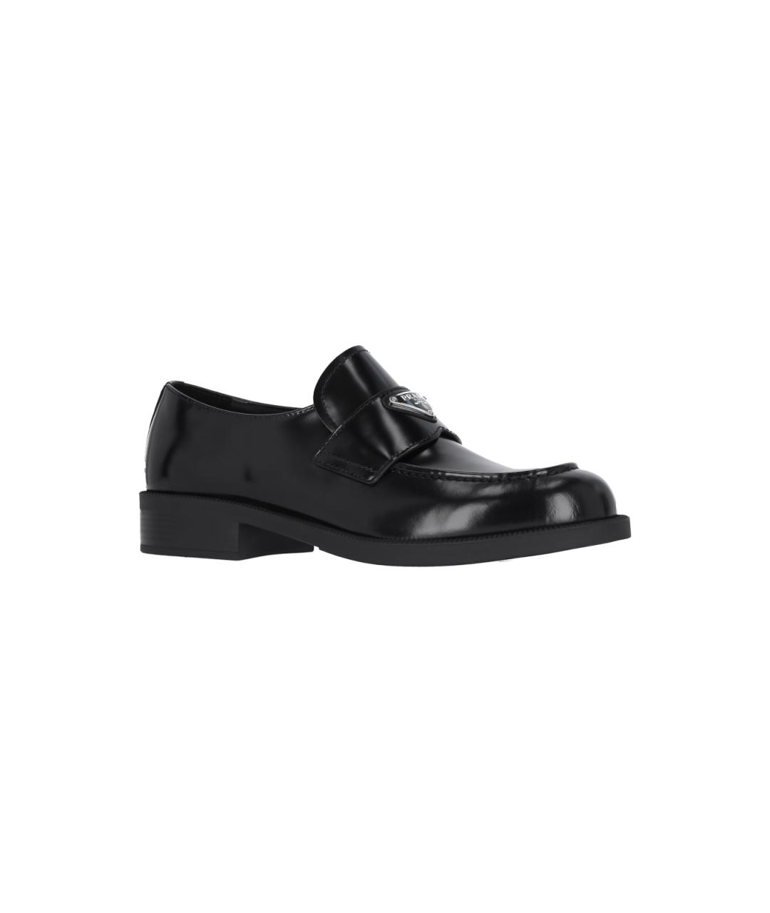 PRADA Черные кожаные лоферы, фото 2