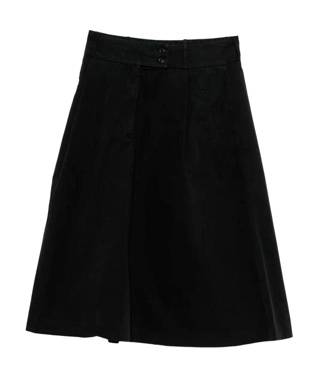 A.P.C. Черная хлопковая юбка мини, фото 1