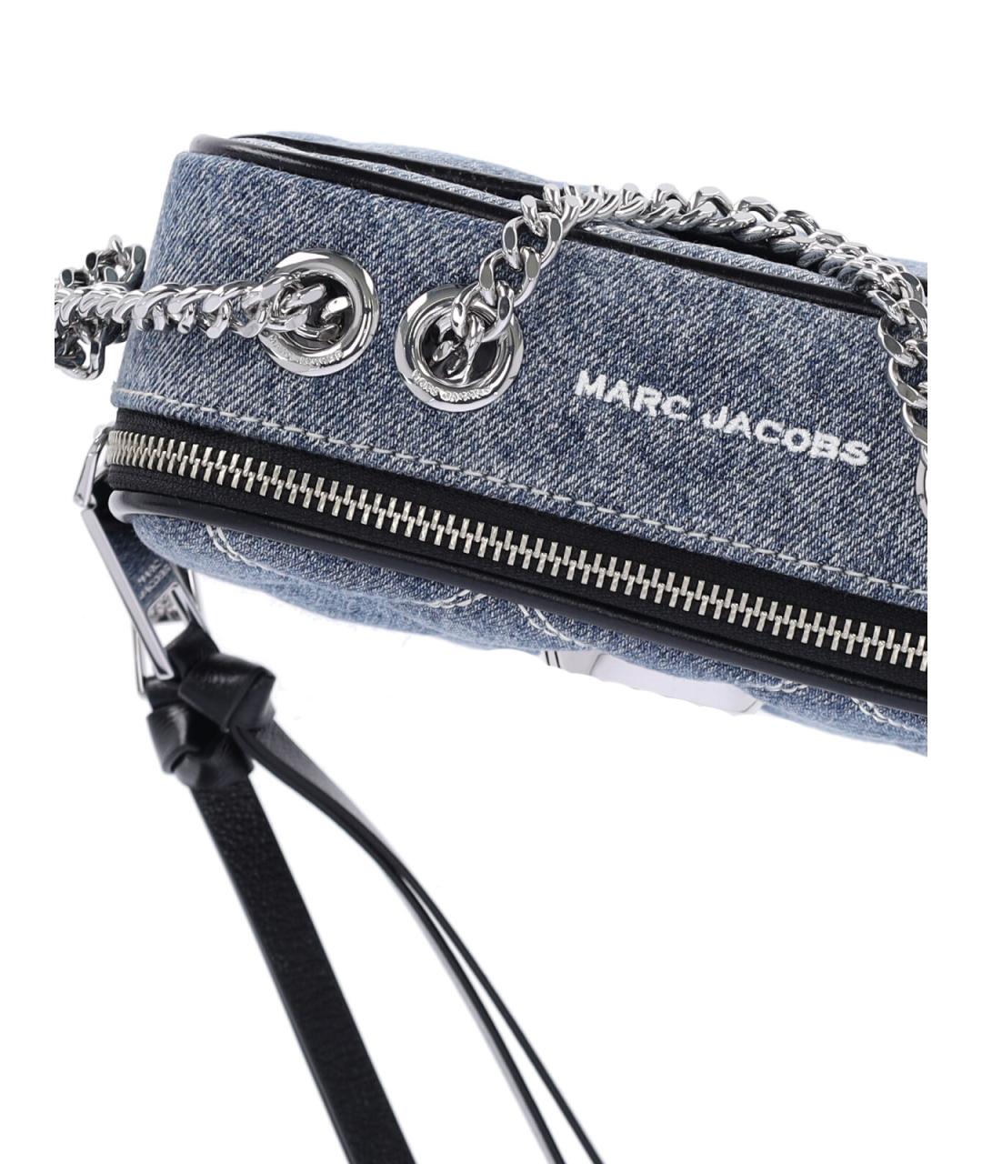 MARC JACOBS Голубая хлопковая сумка через плечо, фото 4