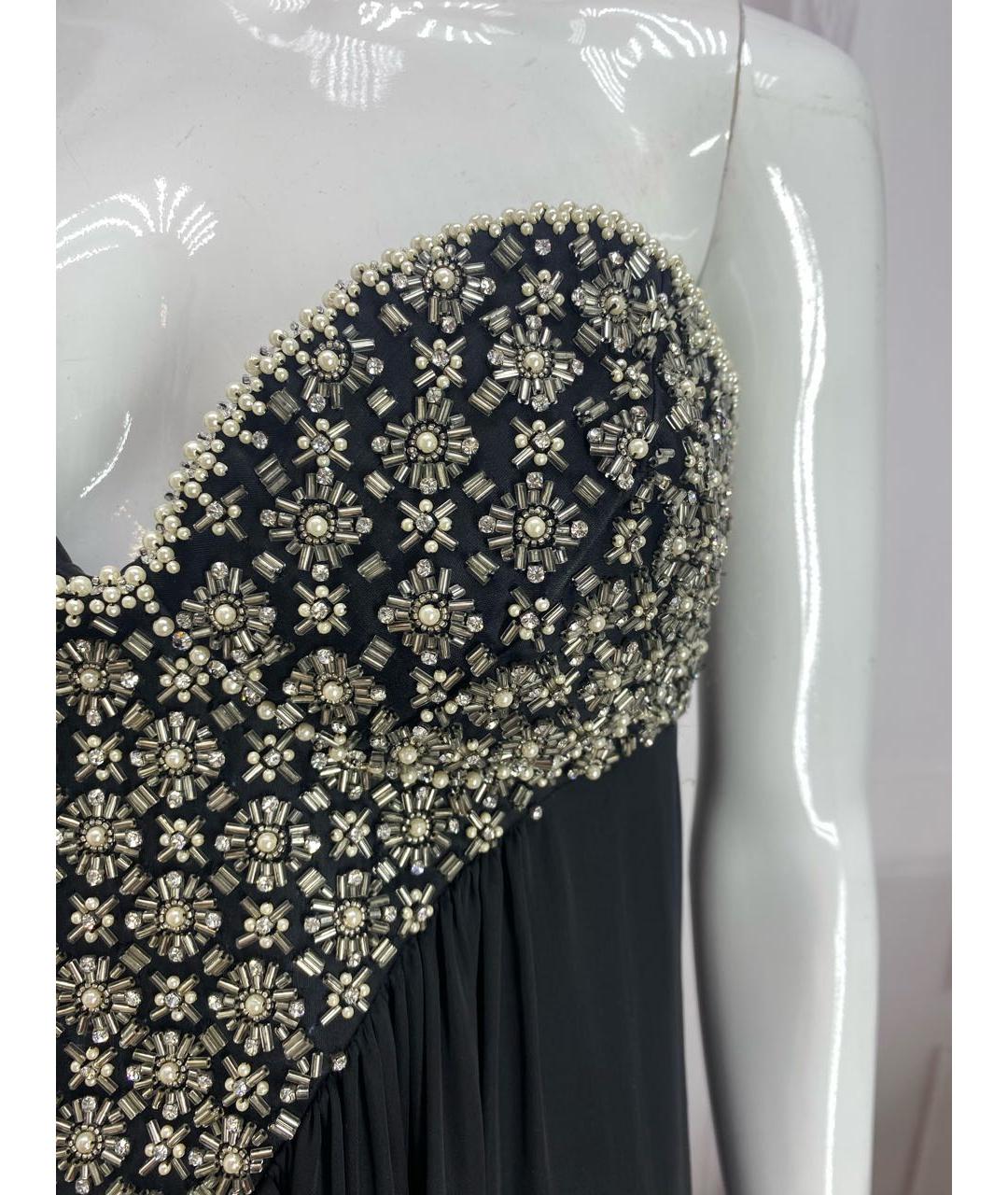 ROBERTO CAVALLI Черное шелковое коктейльное платье, фото 4