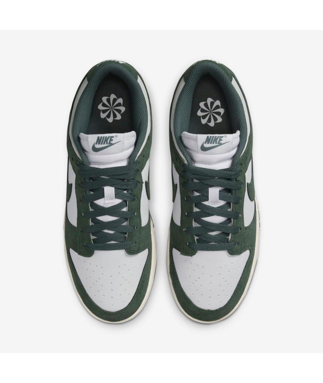 NIKE Серые низкие кроссовки / кеды из искусственной кожи, фото 2