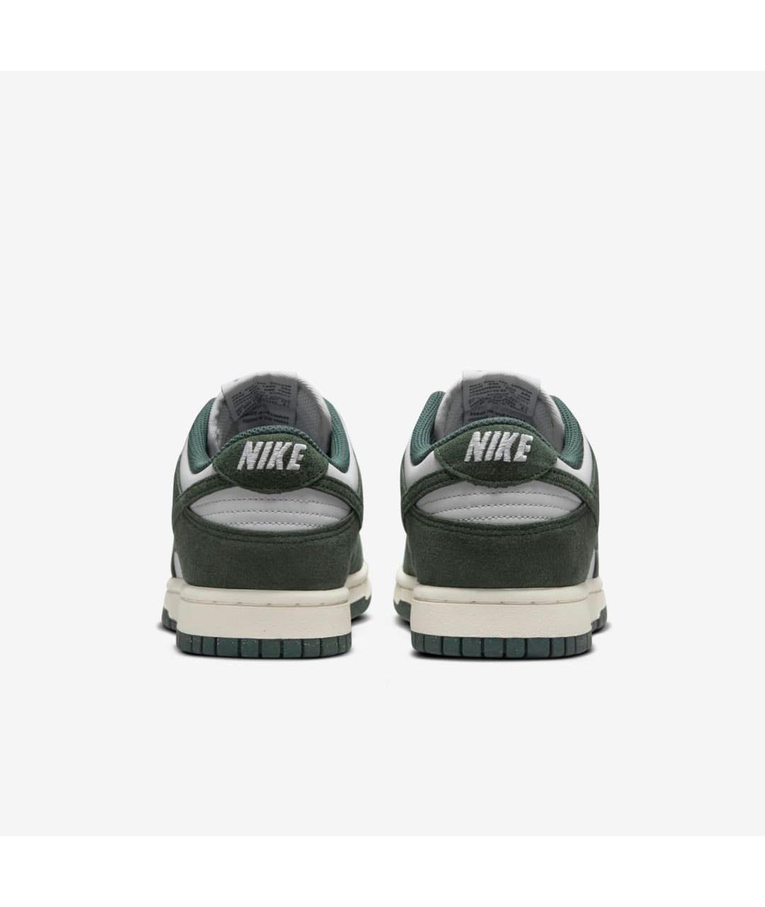 NIKE Серые низкие кроссовки / кеды из искусственной кожи, фото 4