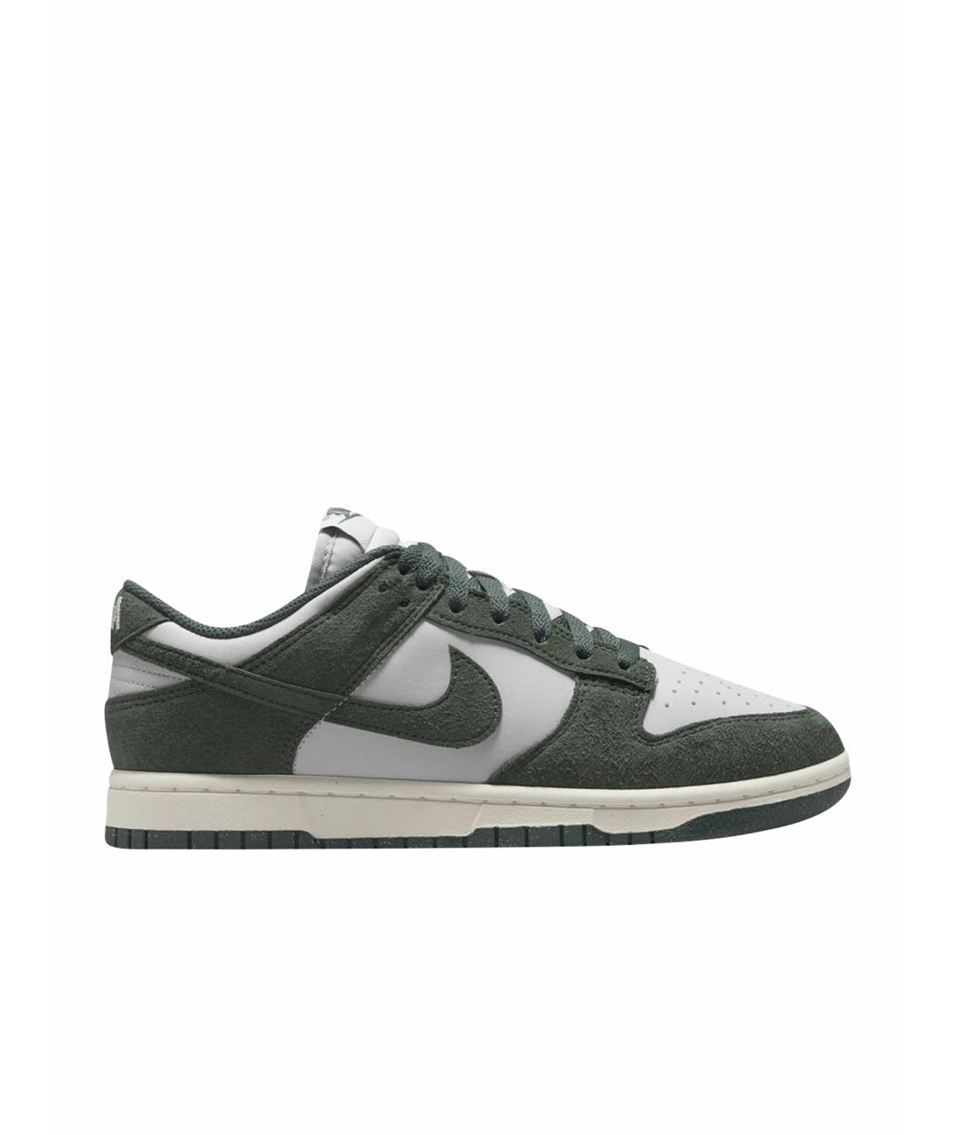 NIKE Серые низкие кроссовки / кеды из искусственной кожи, фото 1