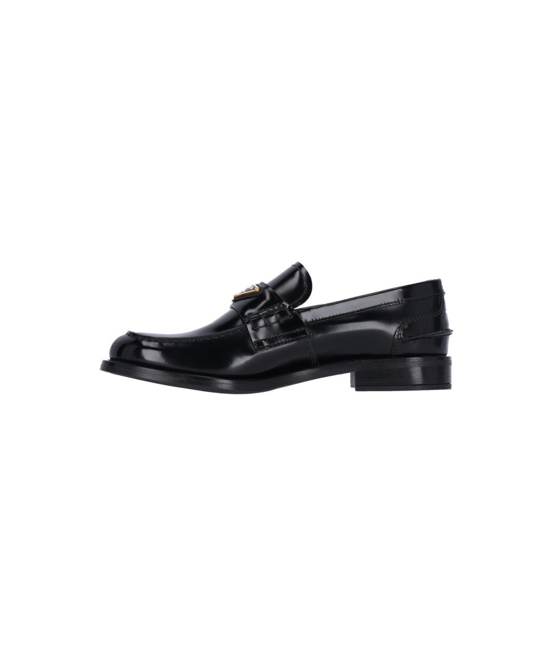 PRADA Черные кожаные лоферы, фото 3