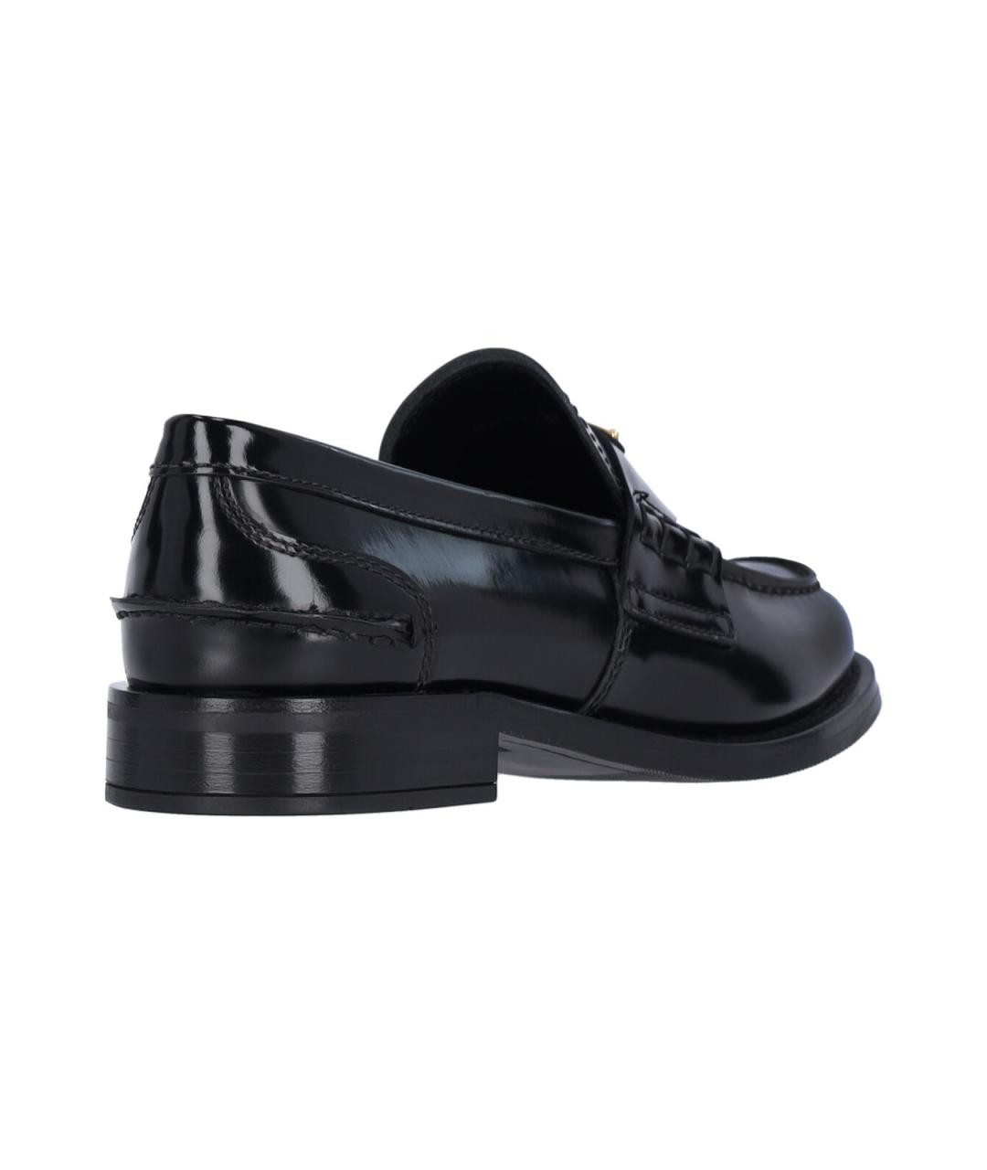 PRADA Черные кожаные лоферы, фото 4