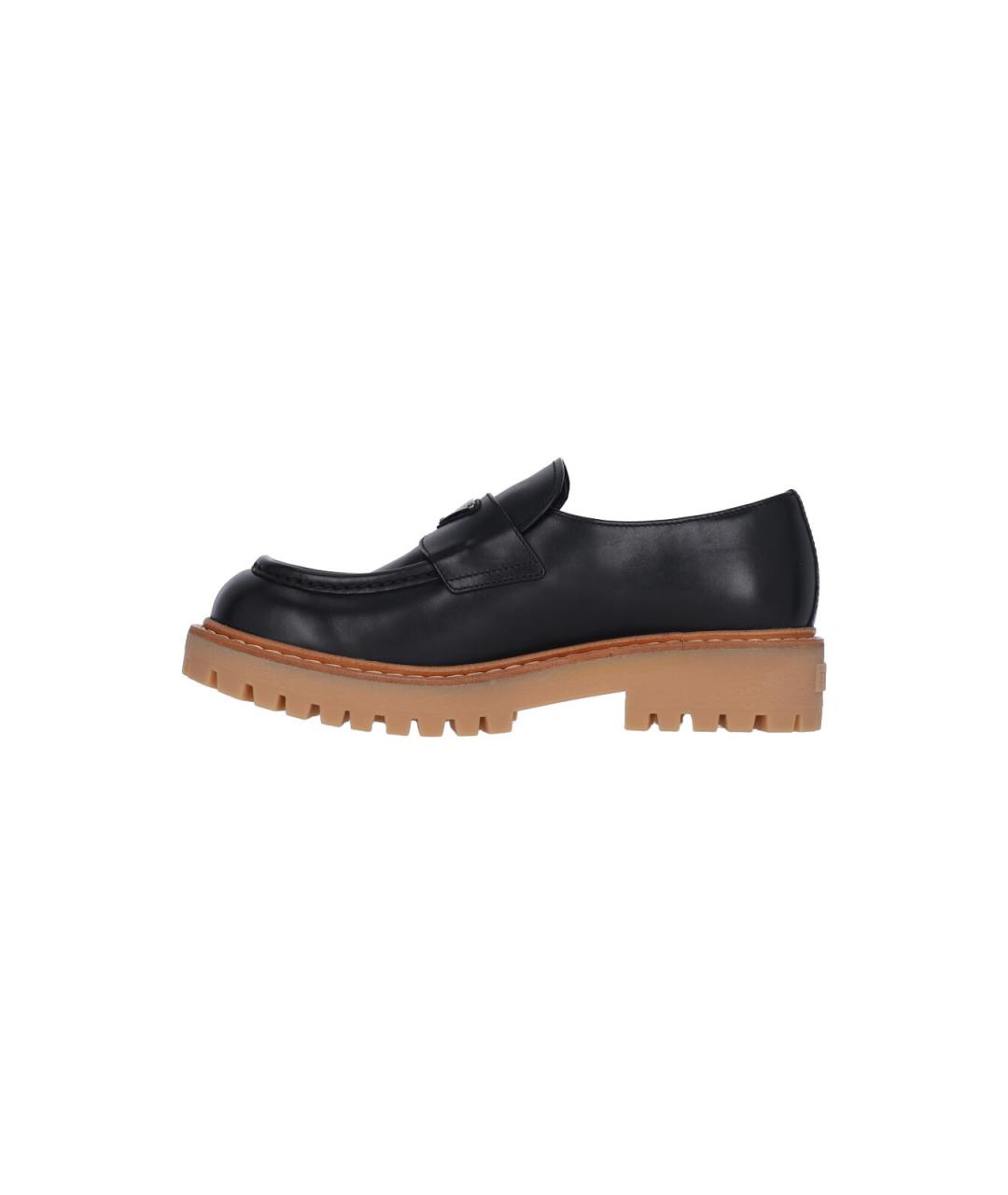 PRADA Черные кожаные лоферы, фото 3