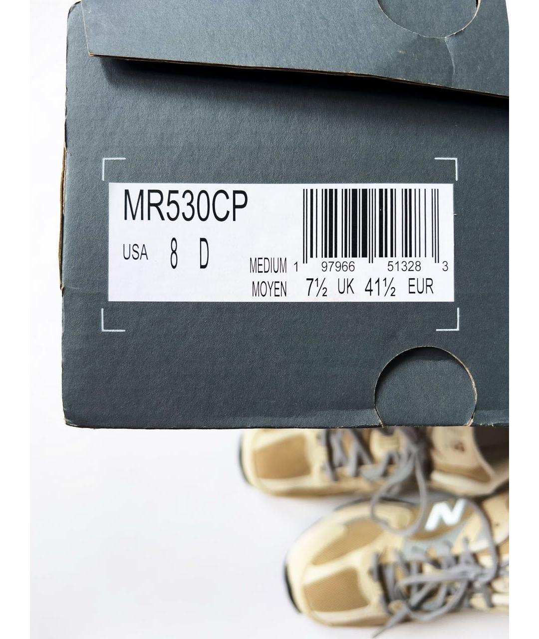 NEW BALANCE Бежевые текстильные кроссовки, фото 6
