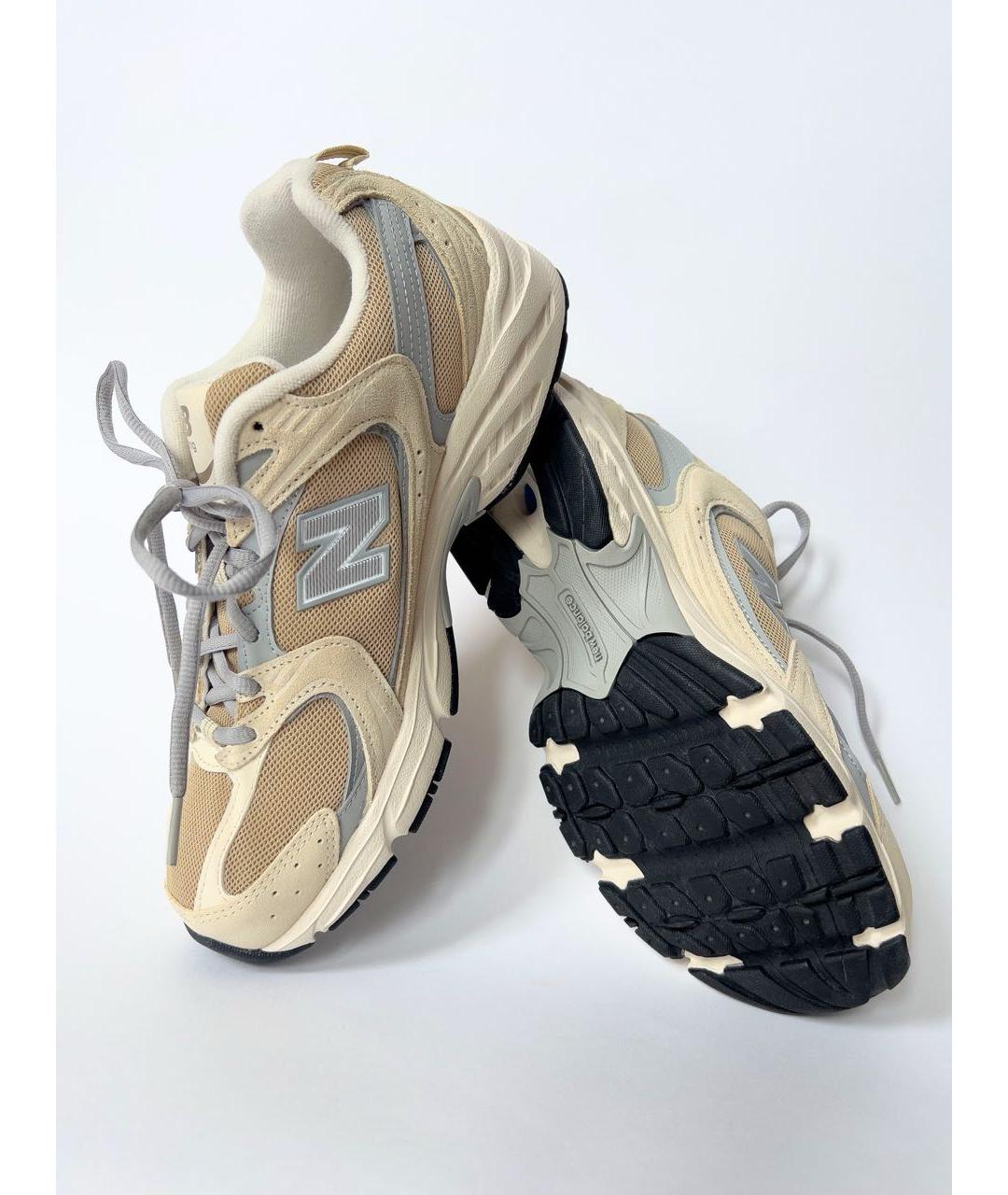 NEW BALANCE Бежевые текстильные кроссовки, фото 2