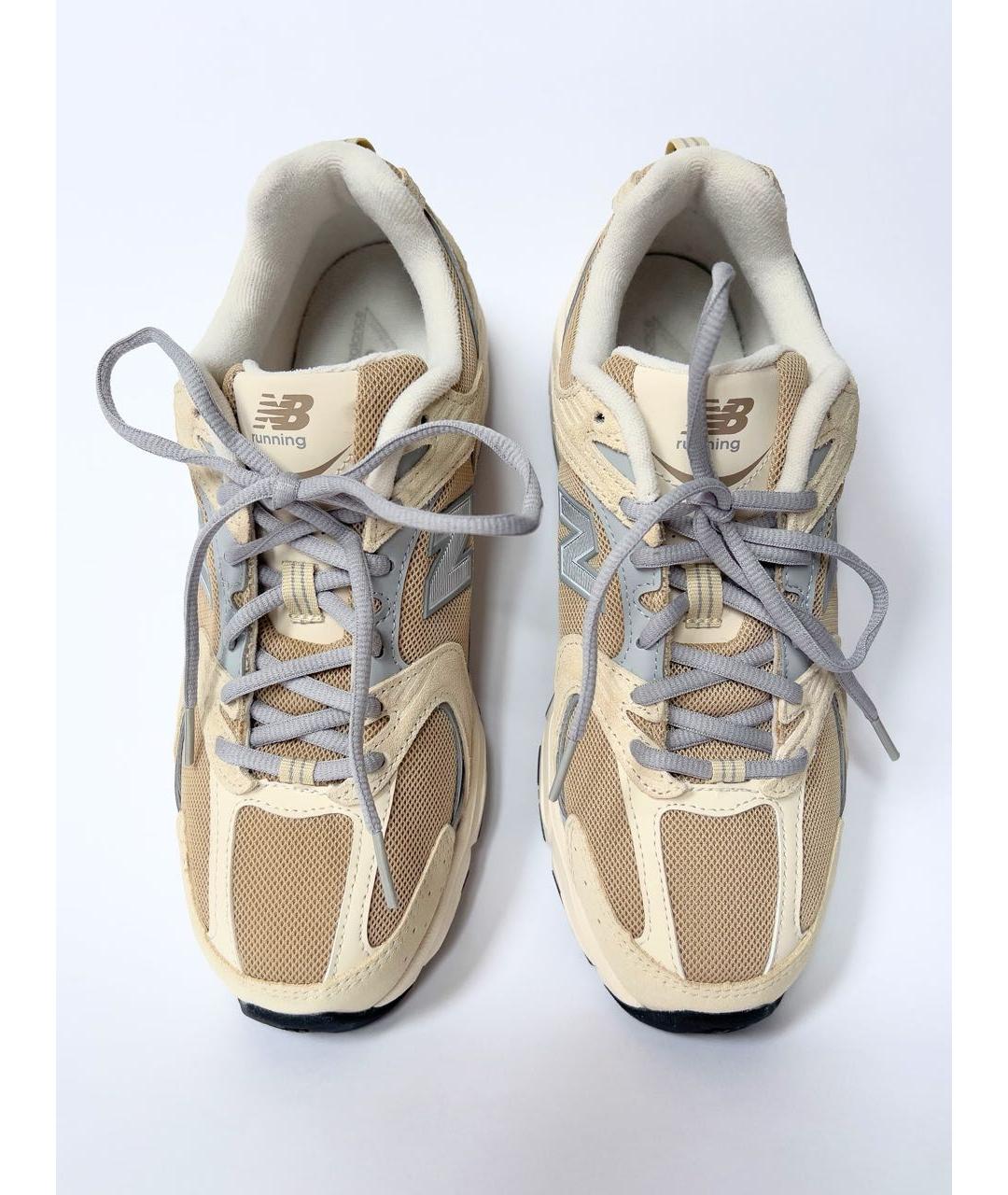 NEW BALANCE Бежевые текстильные кроссовки, фото 3