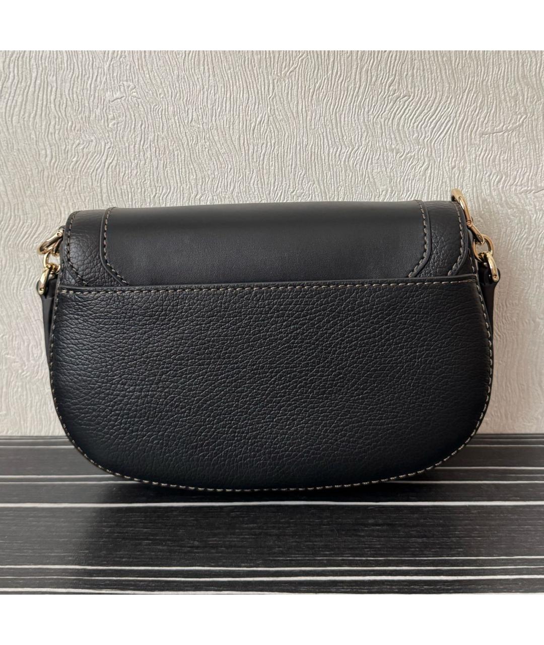 FURLA Черная кожаная сумка через плечо, фото 3