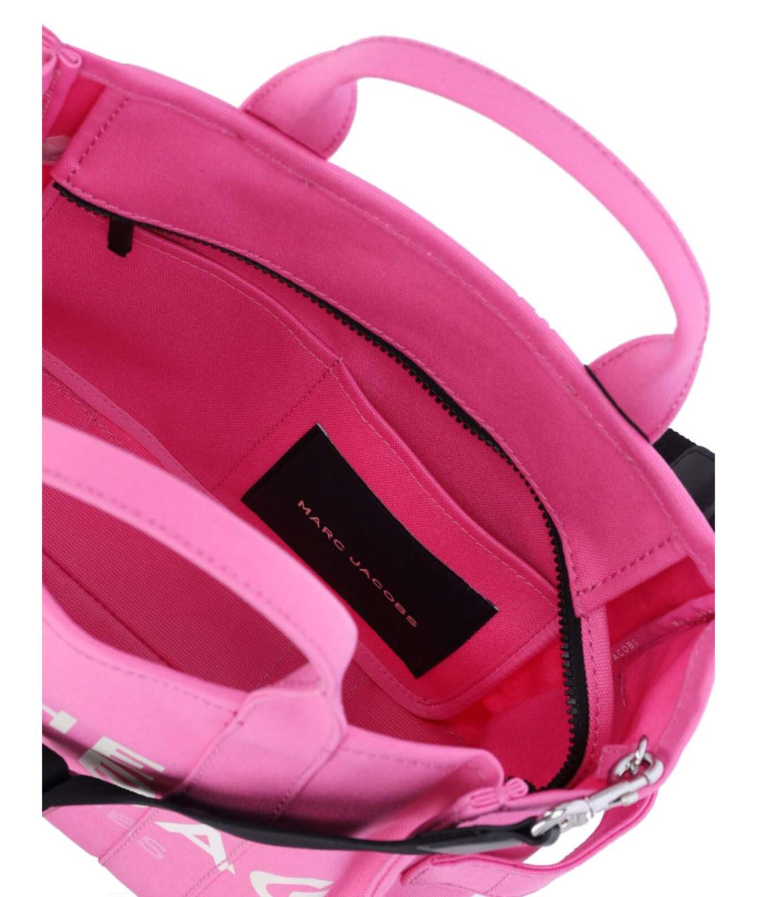 MARC JACOBS Розовая хлопковая сумка тоут, фото 4