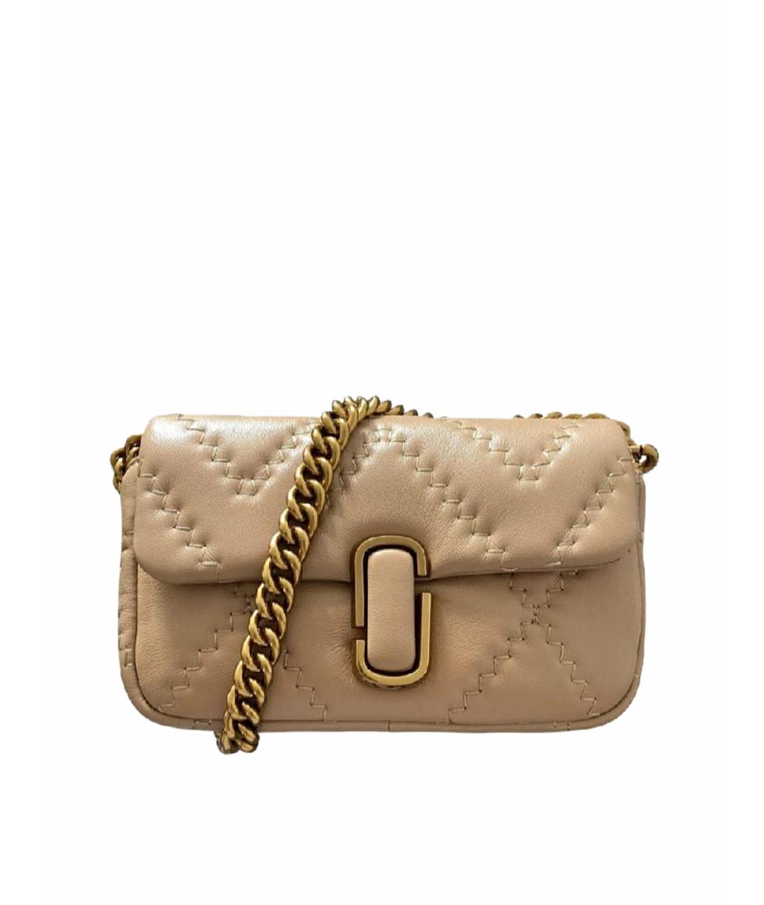 MARC JACOBS Бежевая кожаная сумка через плечо, фото 1