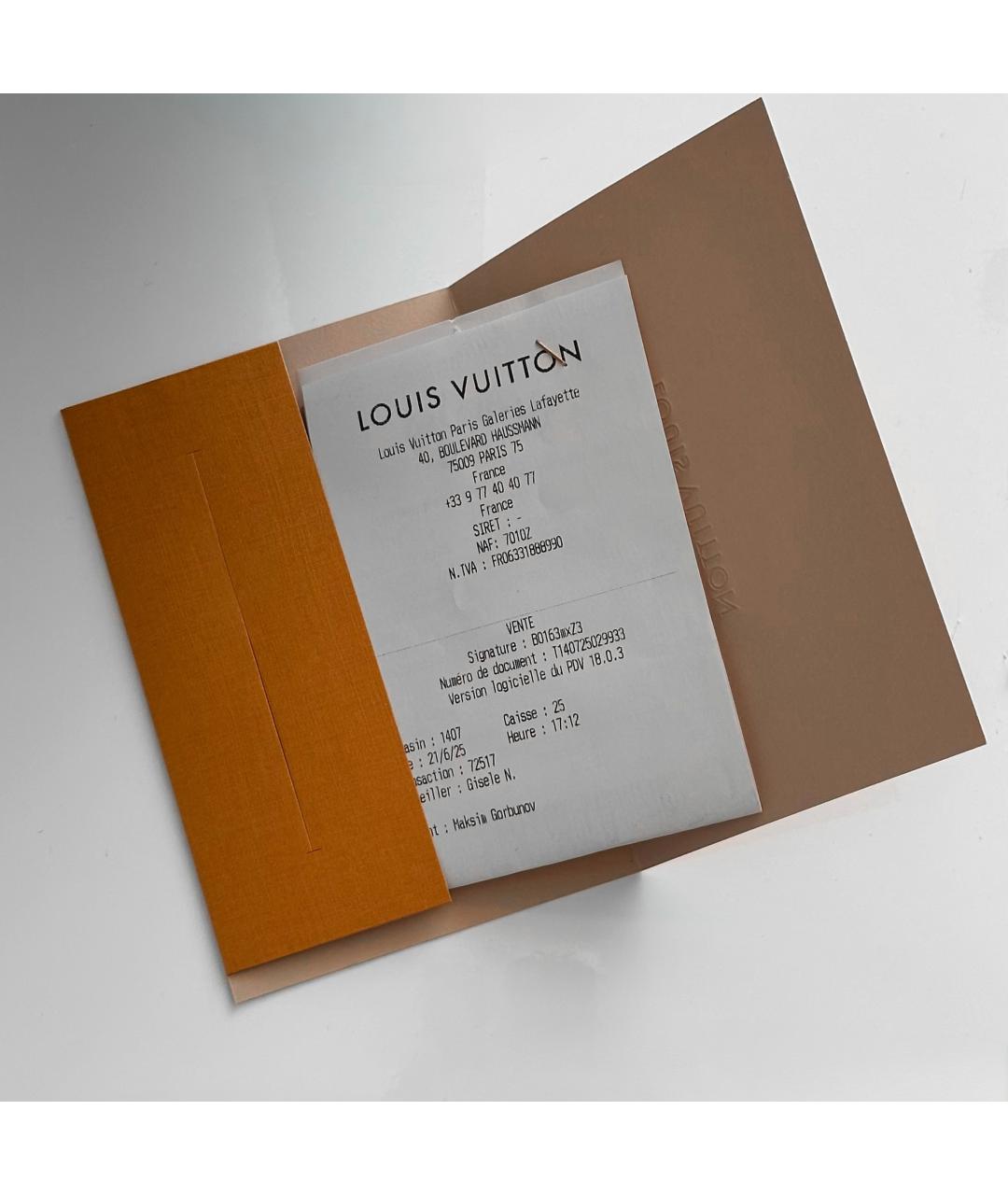 LOUIS VUITTON Черный кожаный ремень, фото 4