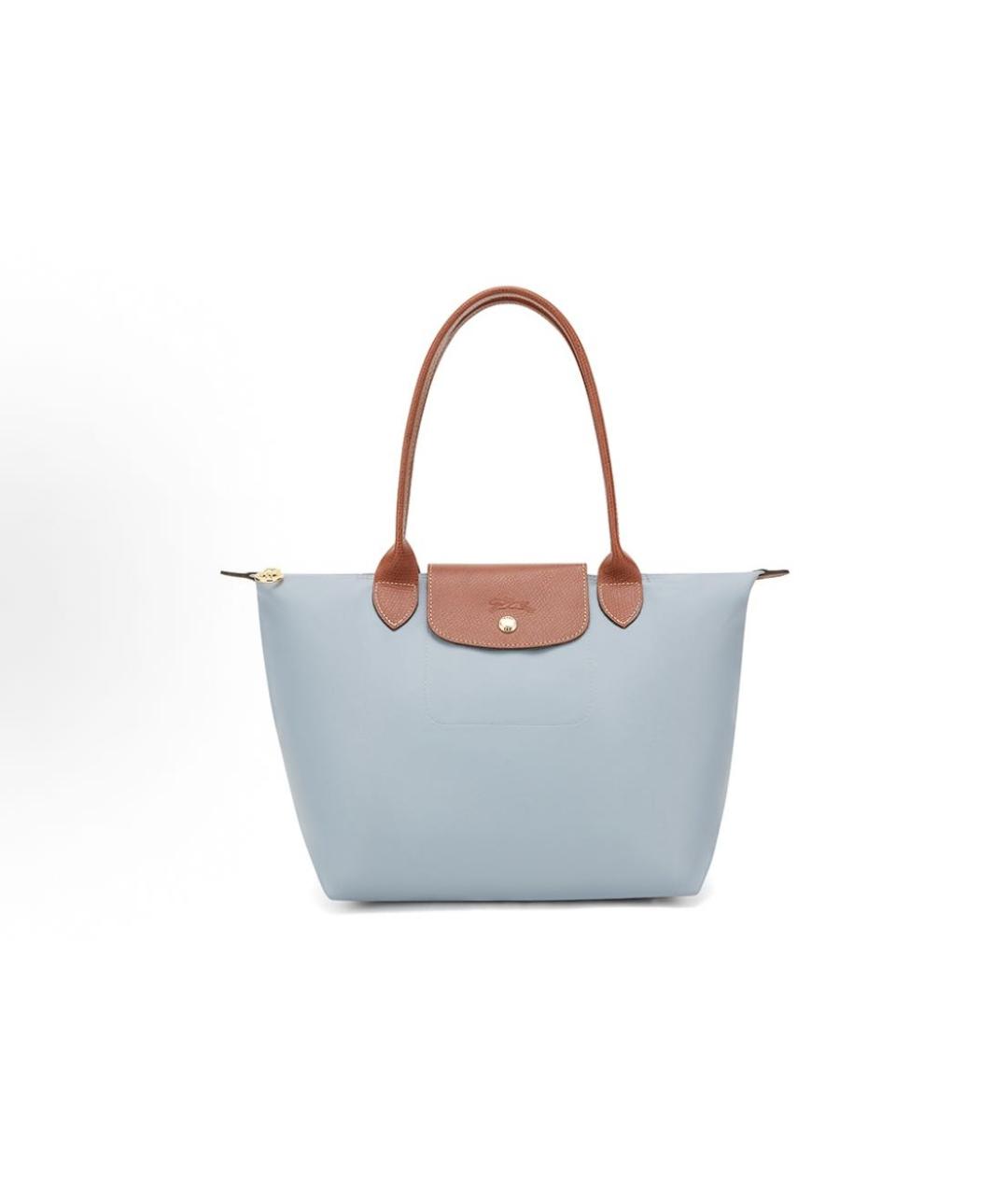 LONGCHAMP Голубая сумка тоут, фото 4