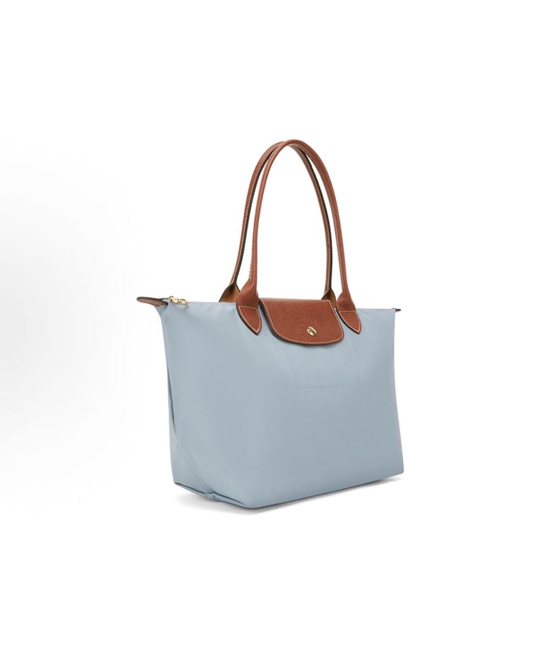LONGCHAMP Голубая сумка тоут, фото 2