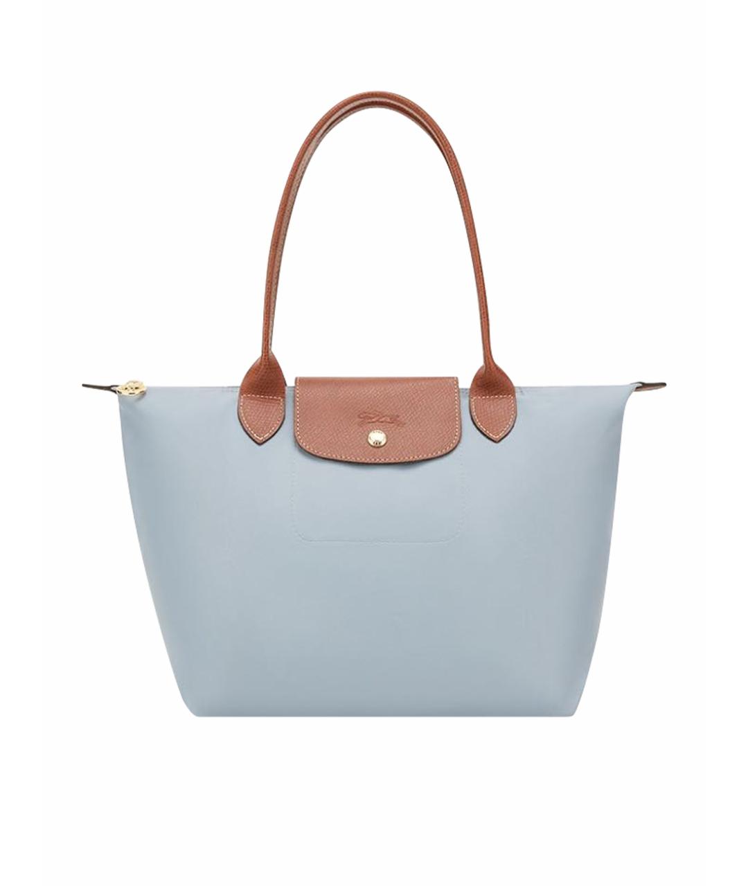 LONGCHAMP Голубая сумка тоут, фото 1
