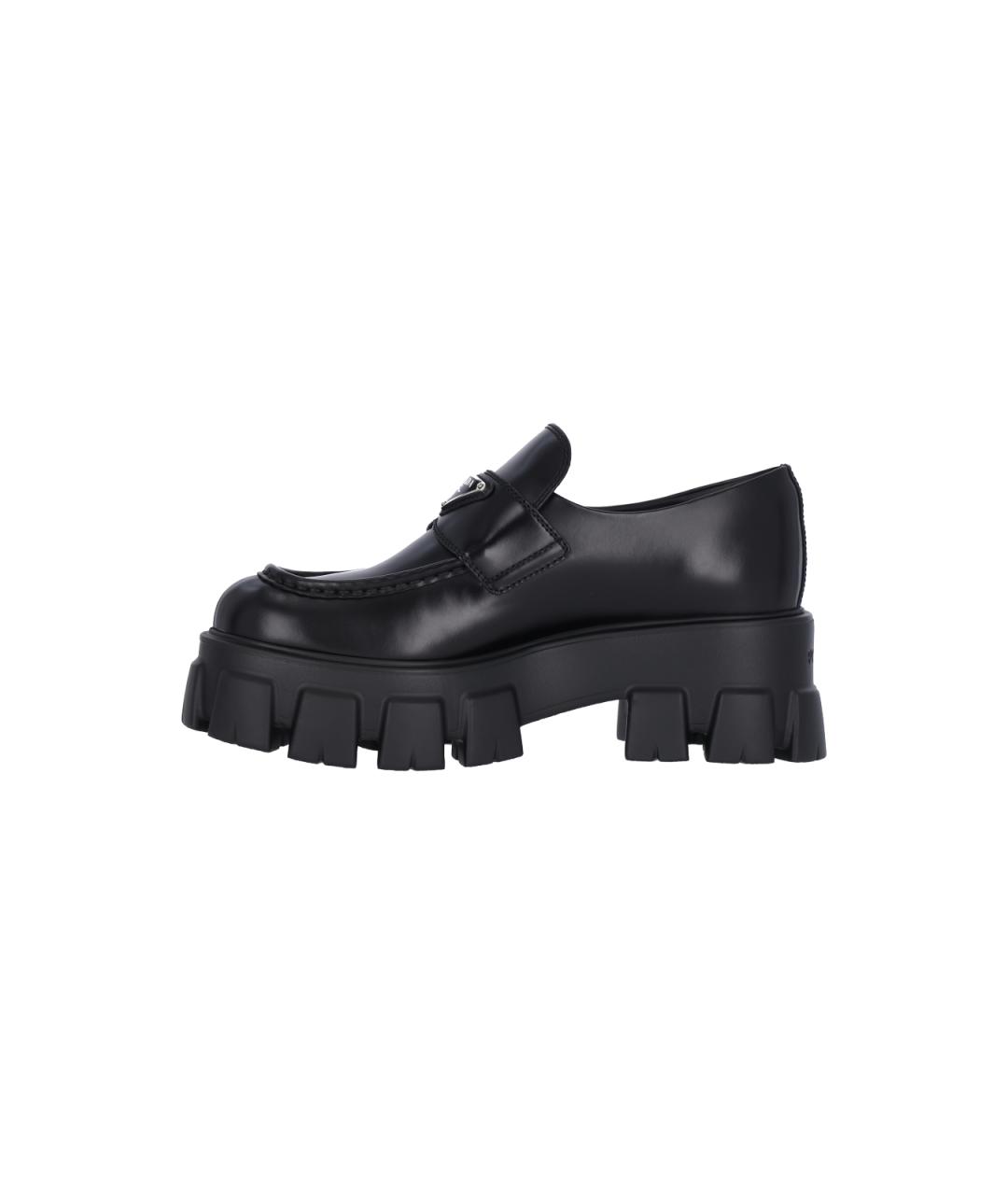 PRADA Черные кожаные лоферы, фото 3